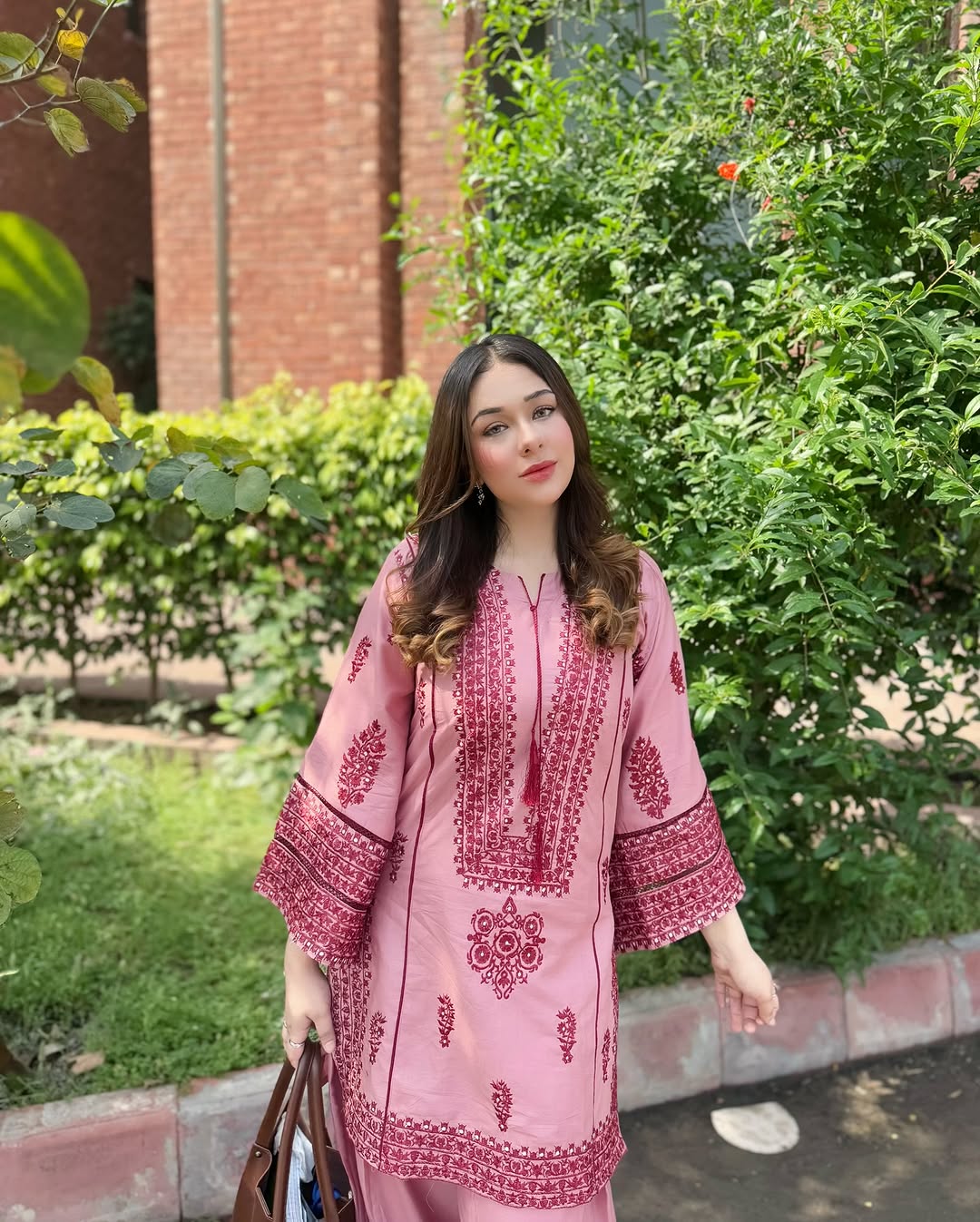 Party Wear Designer Top Bottom With Real Mirror Hand Work