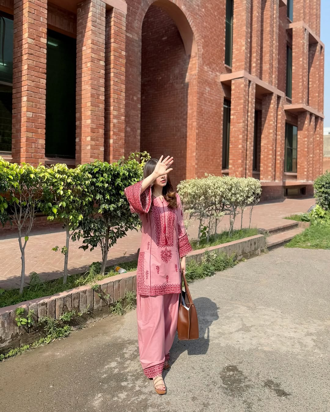 Party Wear Designer Top Bottom With Real Mirror Hand Work