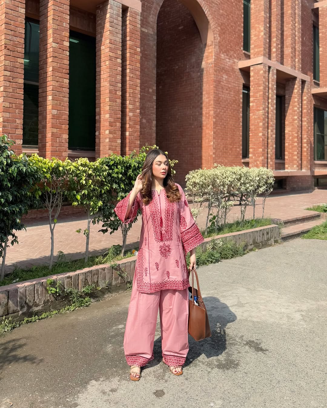 Party Wear Designer Top Bottom With Real Mirror Hand Work