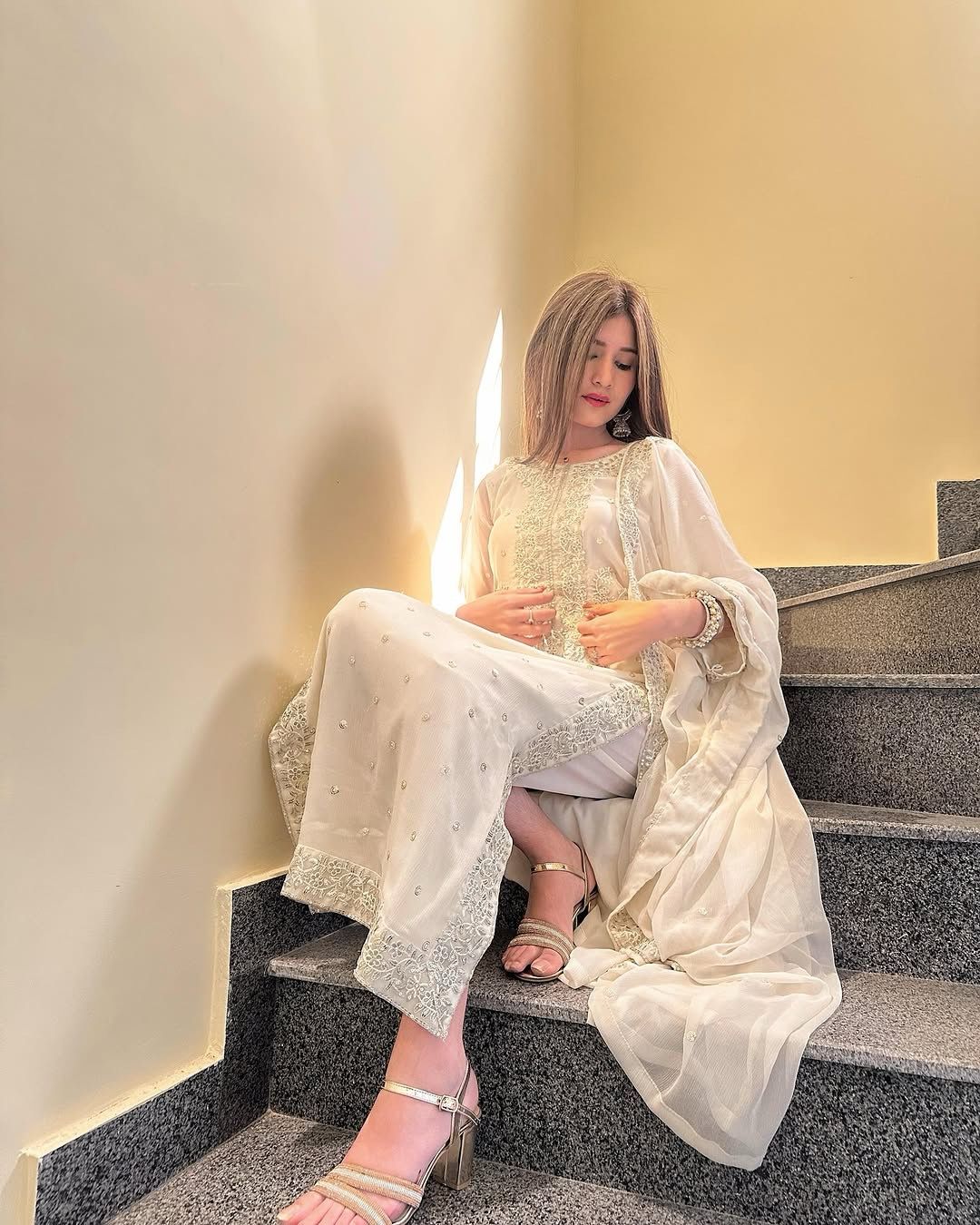 Designer Party Wear Look Fancy Top-Dupatta Sharara