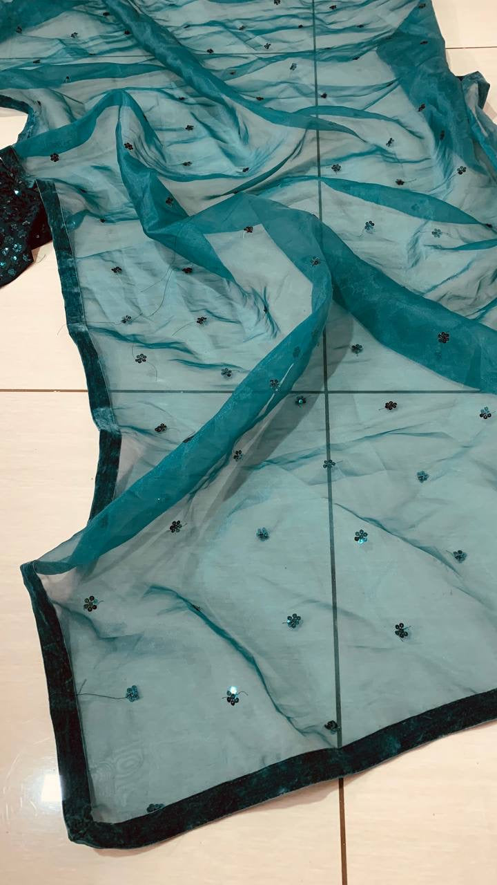 Designer Party Wear Look Lehenga Choli With Sequence Work