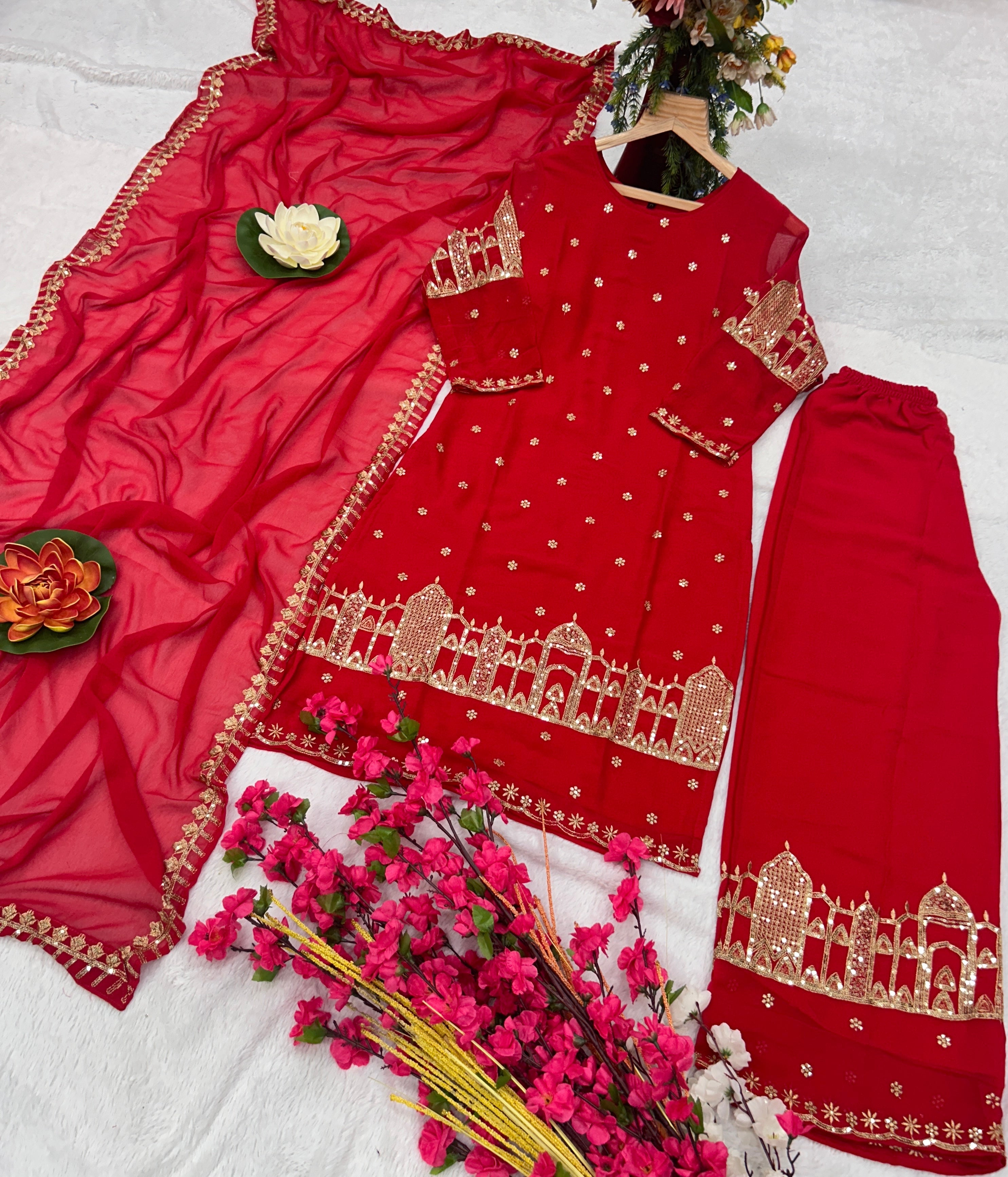 Party Wear Designer Top-Bottom With Beautiful Dupatta