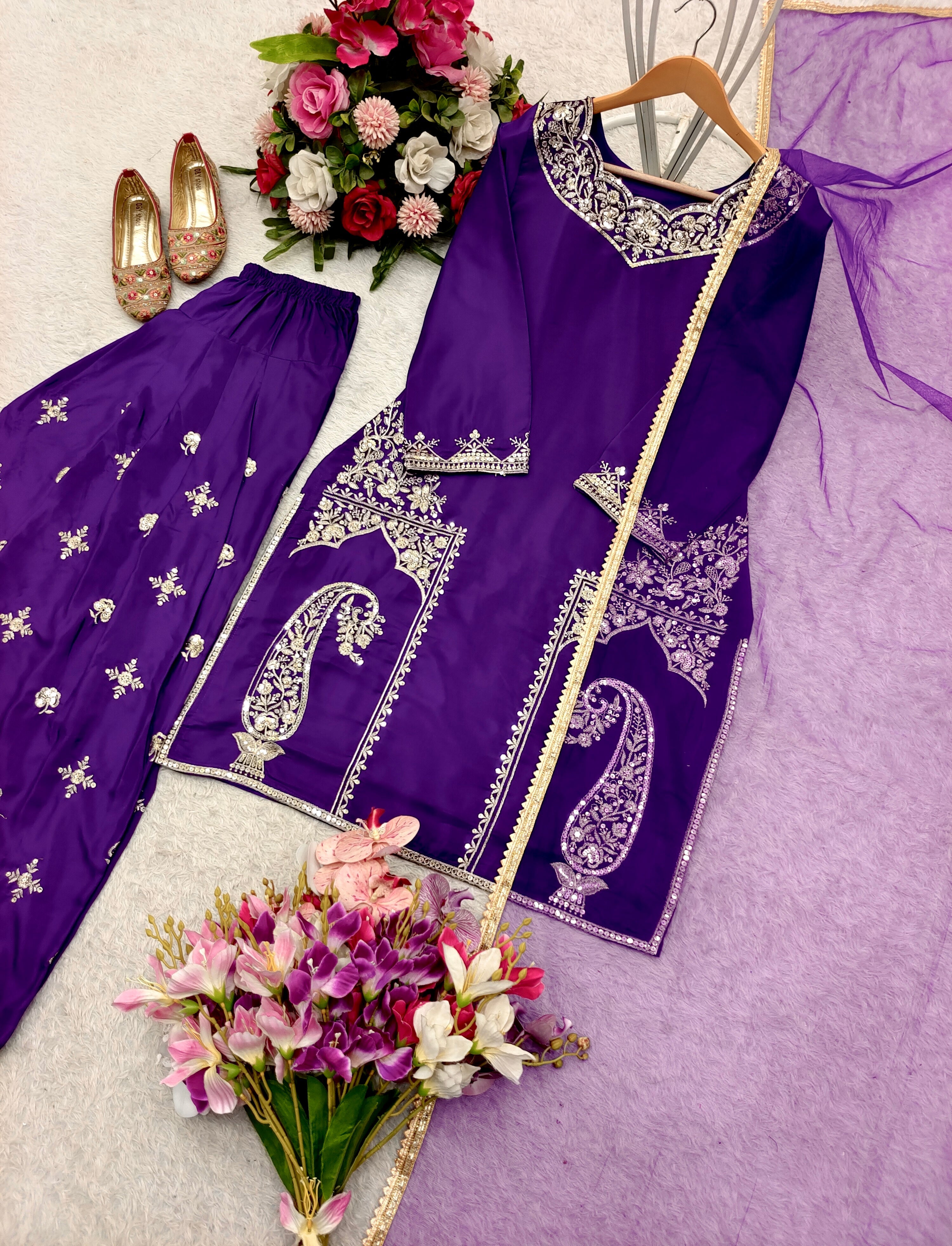 Party Wear Beautiful Top-Bottom And Fancy Dupatta