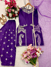 Party Wear Beautiful Top-Bottom And Fancy Dupatta