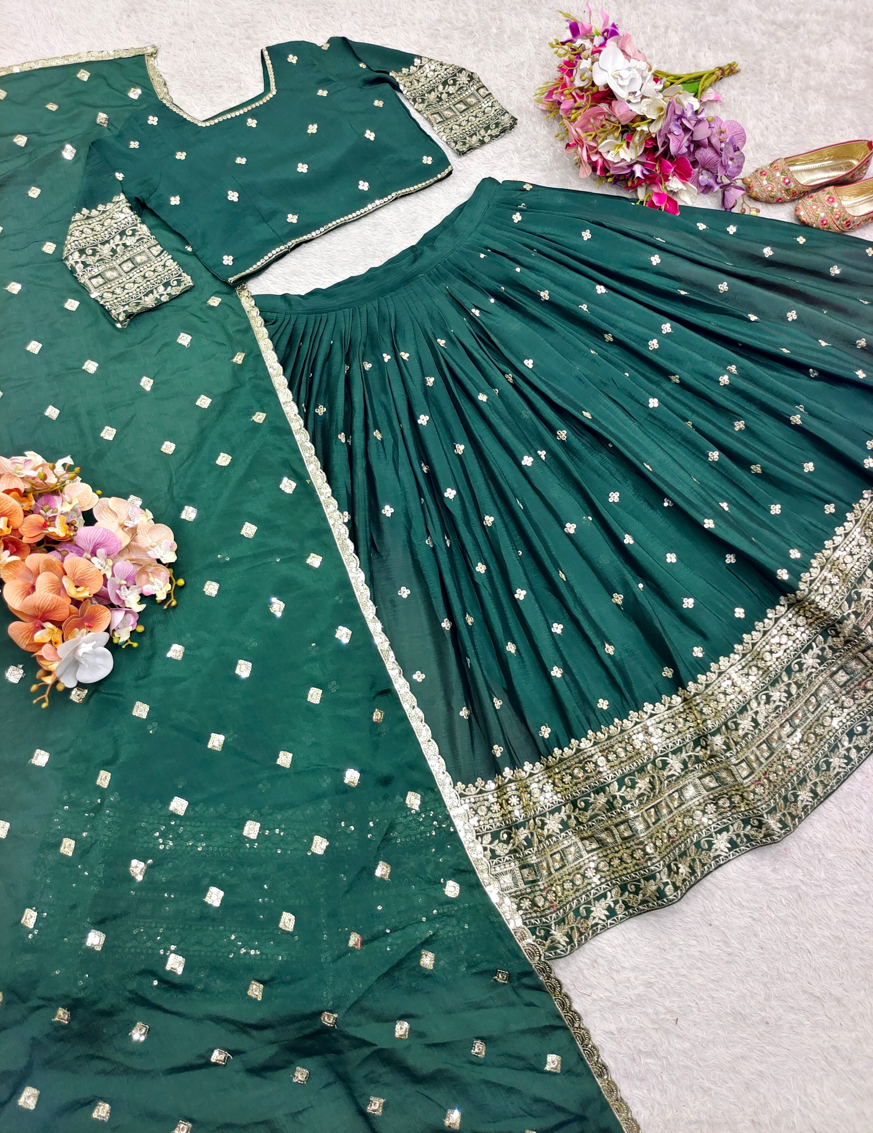 Party Wear Lehenga Choli With Embroidery Sequence Work