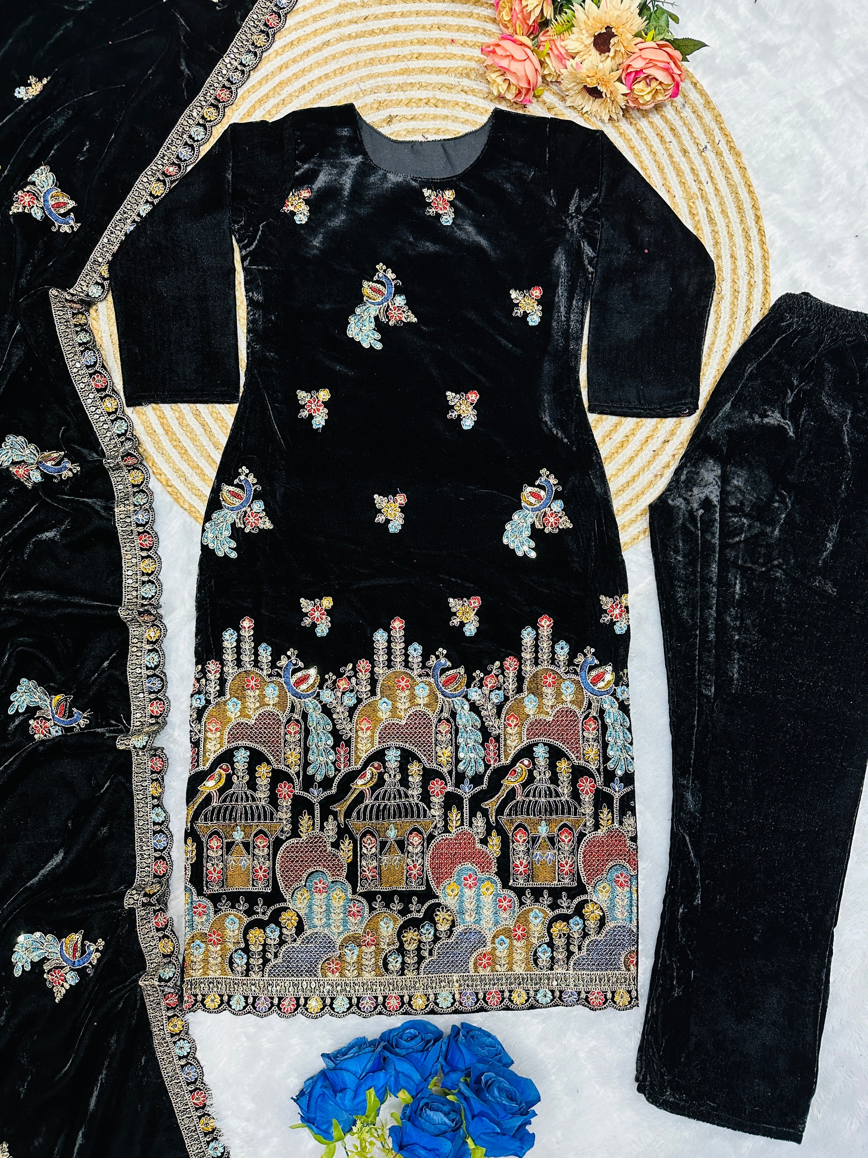 Designer Party Wear Top Bottom And Fancy Dupatta