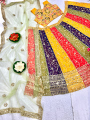 Party Wear Beautiful Lehenga Choli With Embroidery Work