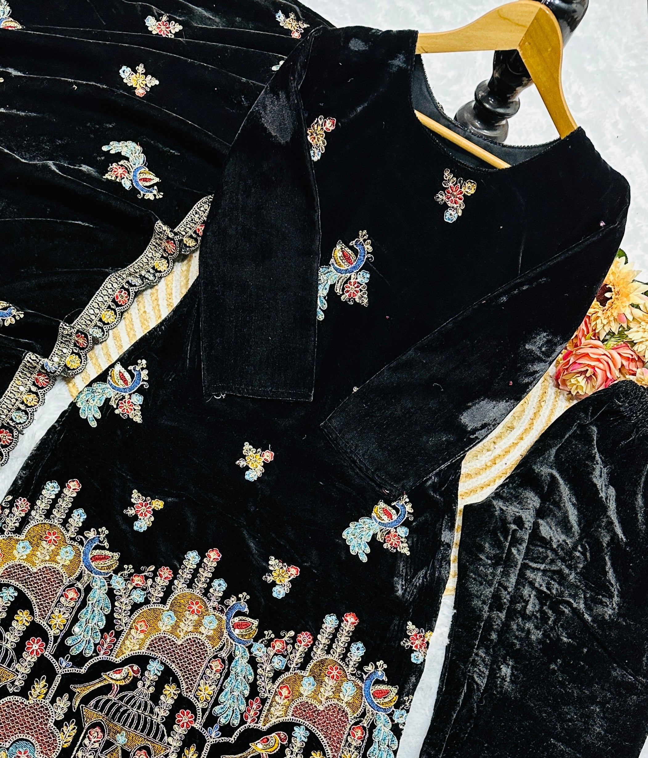 Designer Party Wear Top Bottom And Fancy Dupatta