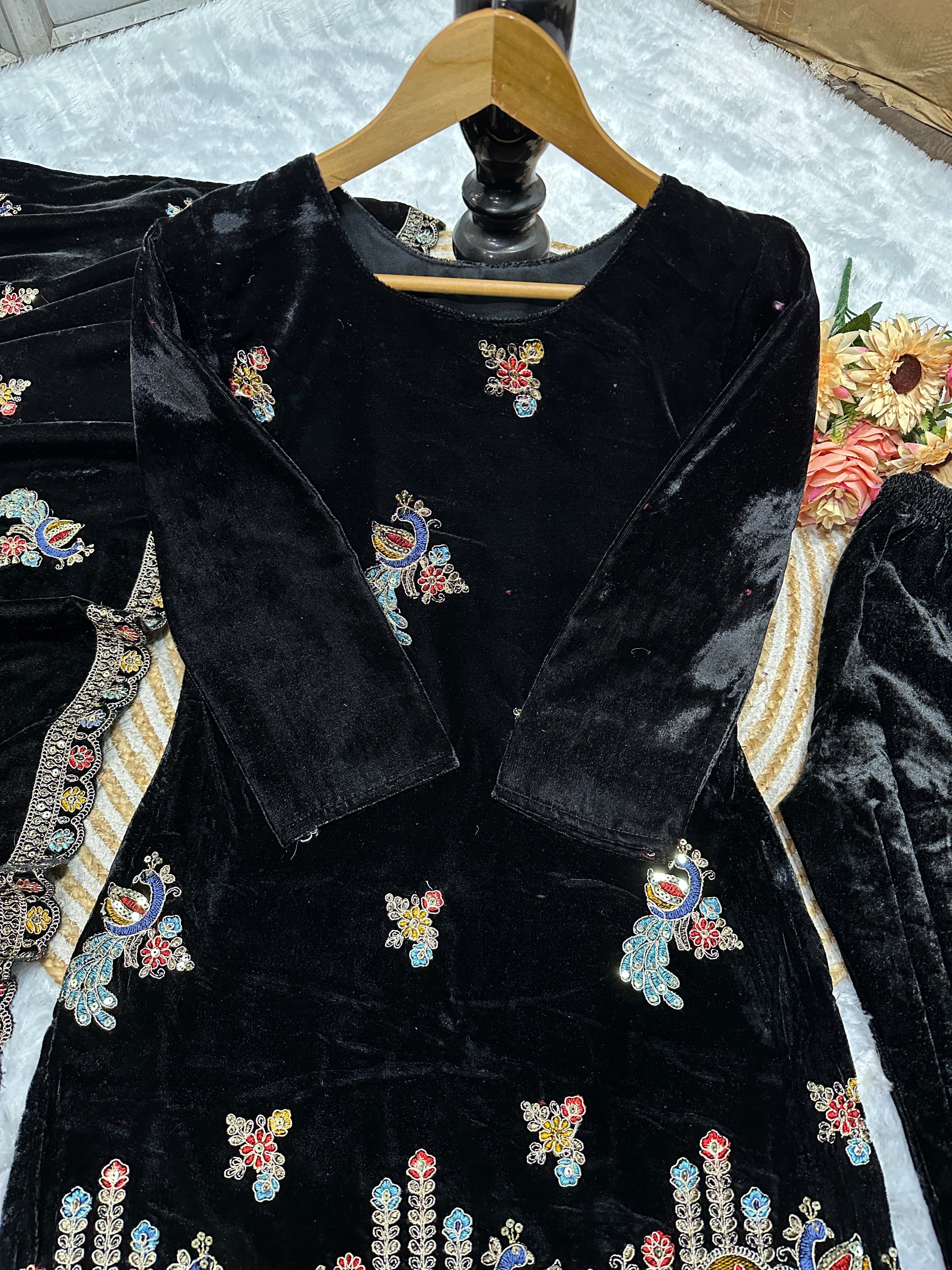 Designer Party Wear Top Bottom And Fancy Dupatta