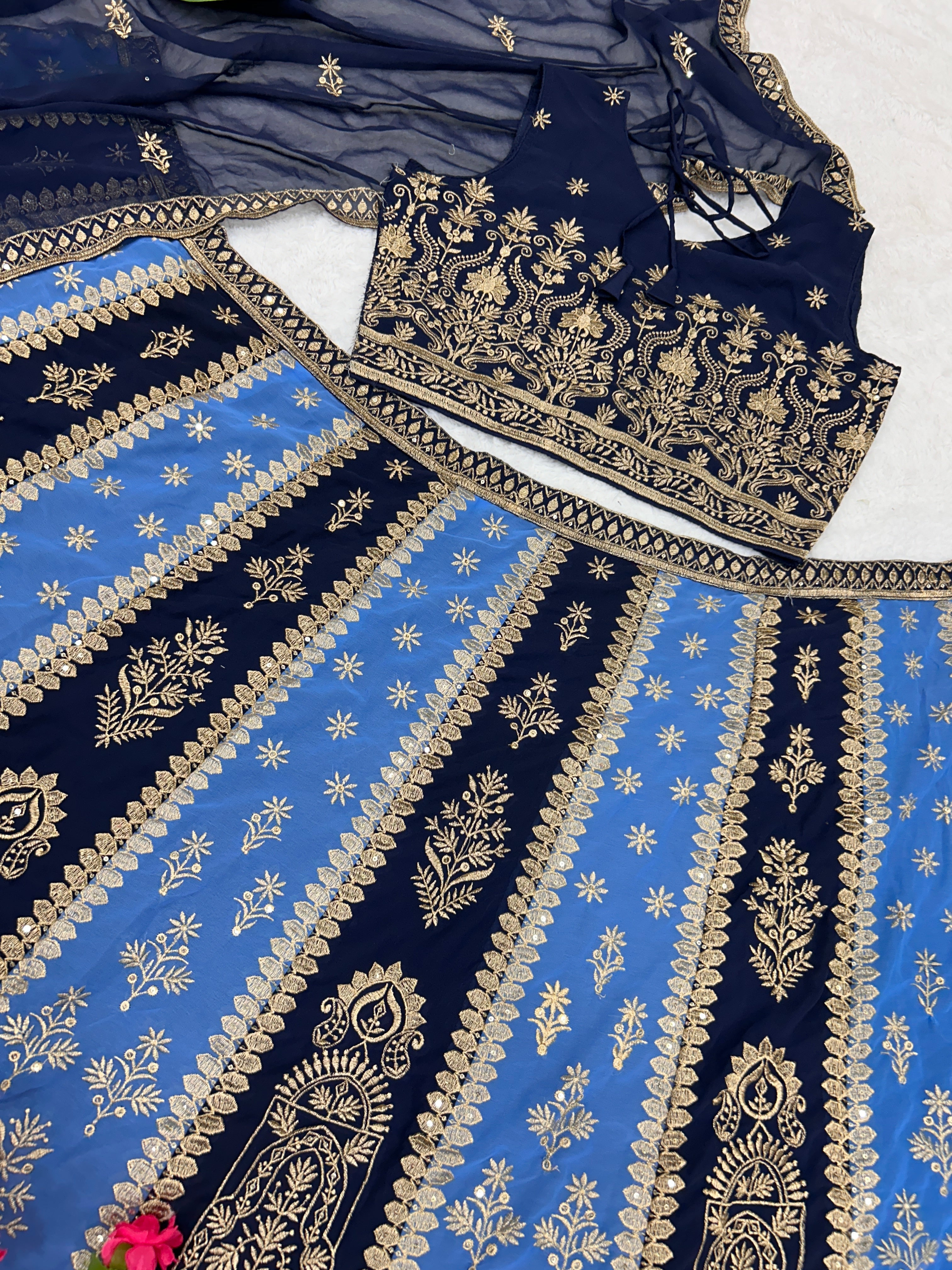 Party Wear Designer Lehenga Choli With Embroidery Work