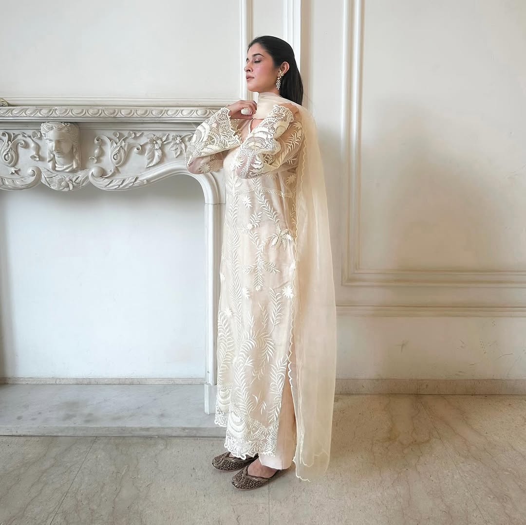 Beautiful Party Wear Top Pent And Dupatta With Embroidery Work