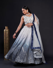 Party Wear Lehenga Choli With Sequence Work
