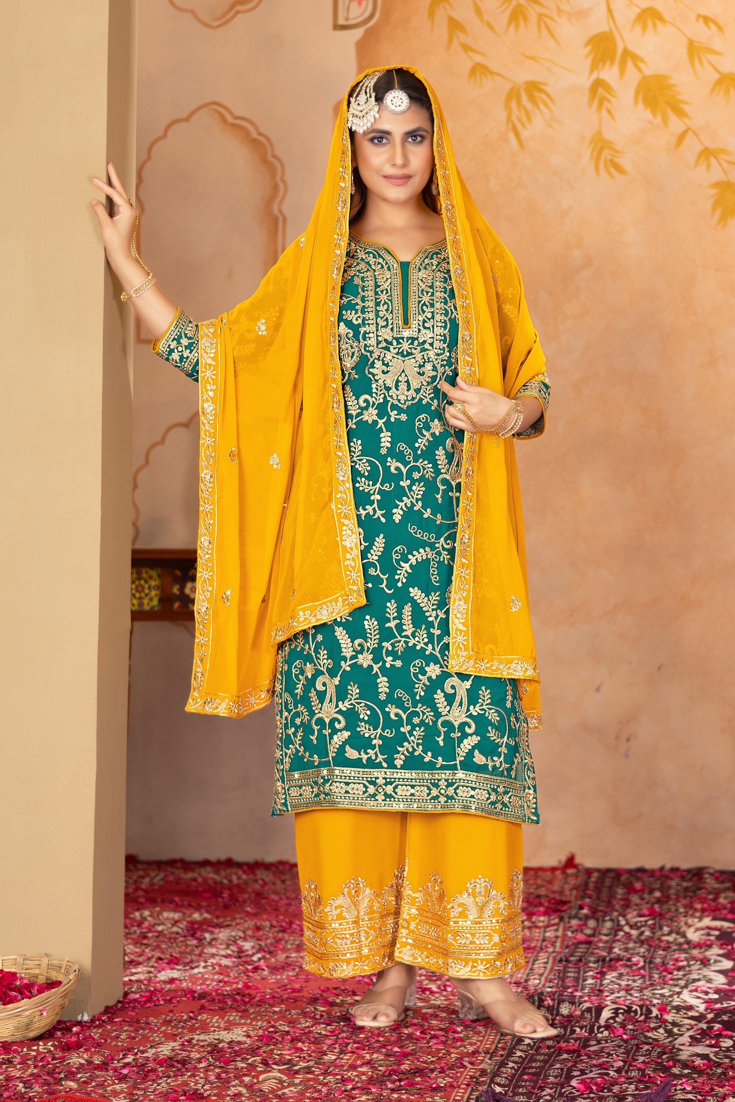 Party Wear Designer Suit, Pent And Beautiful Dupatta