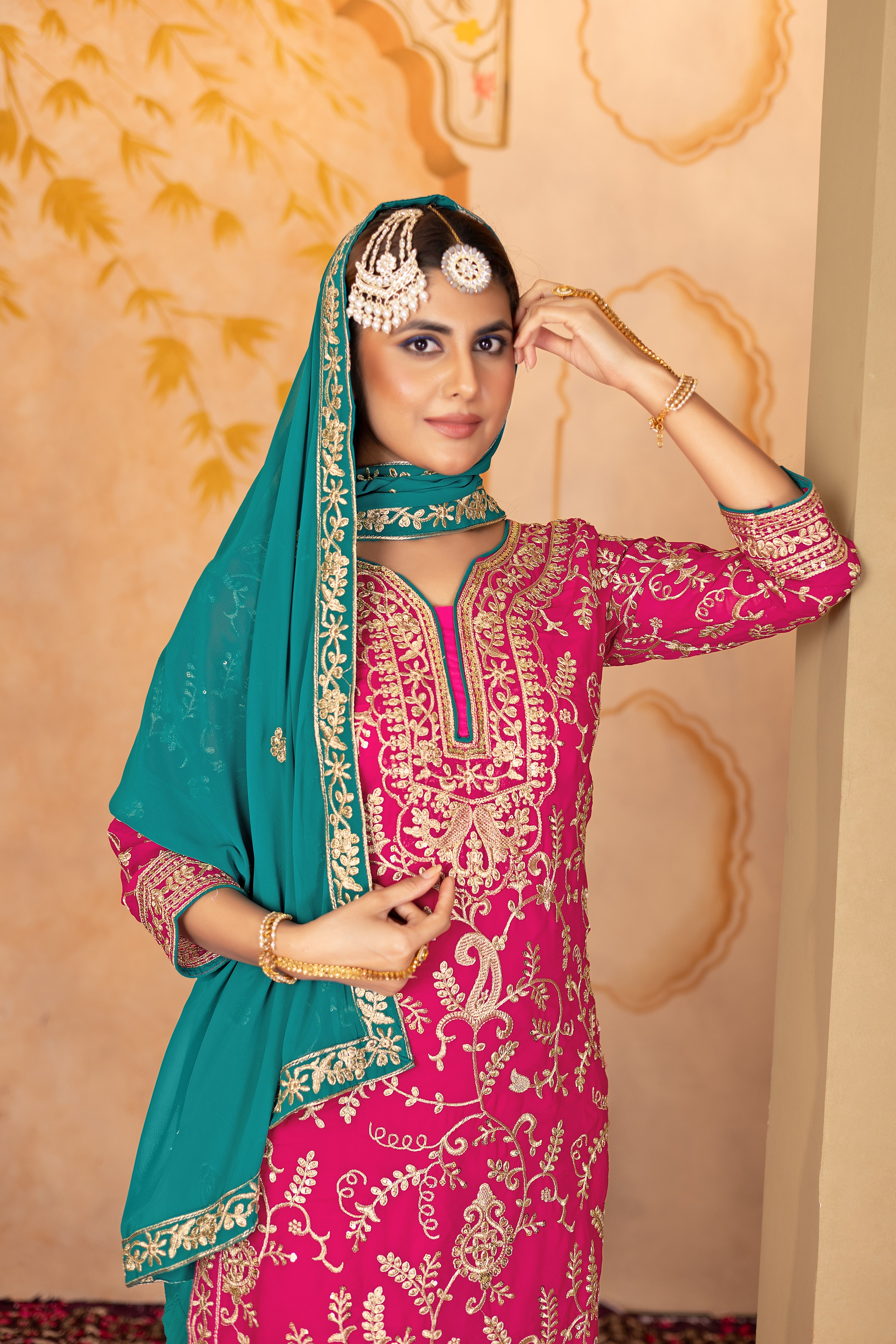 Party Wear Designer Suit, Pent And Beautiful Dupatta