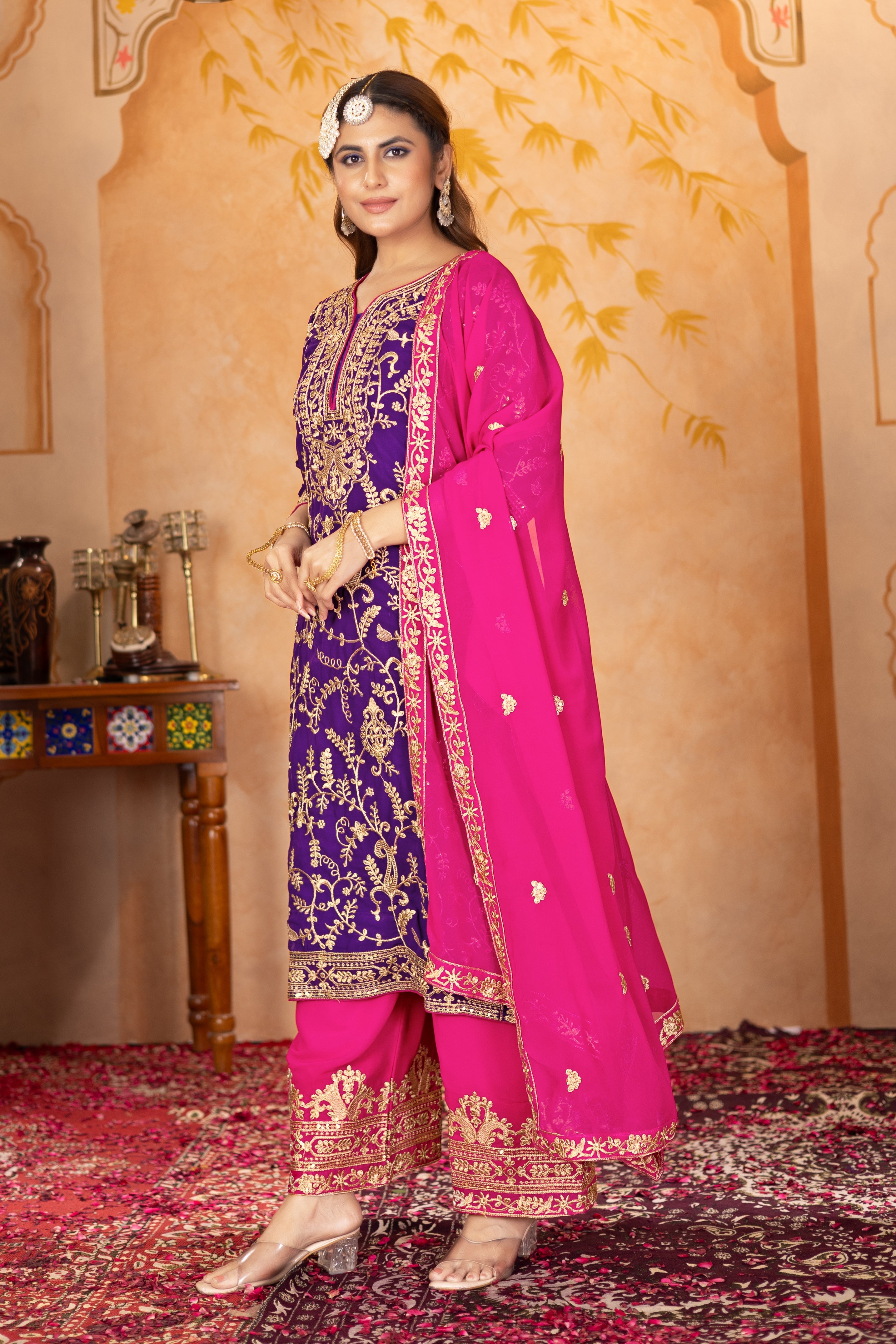 Party Wear Designer Suit, Pent And Beautiful Dupatta