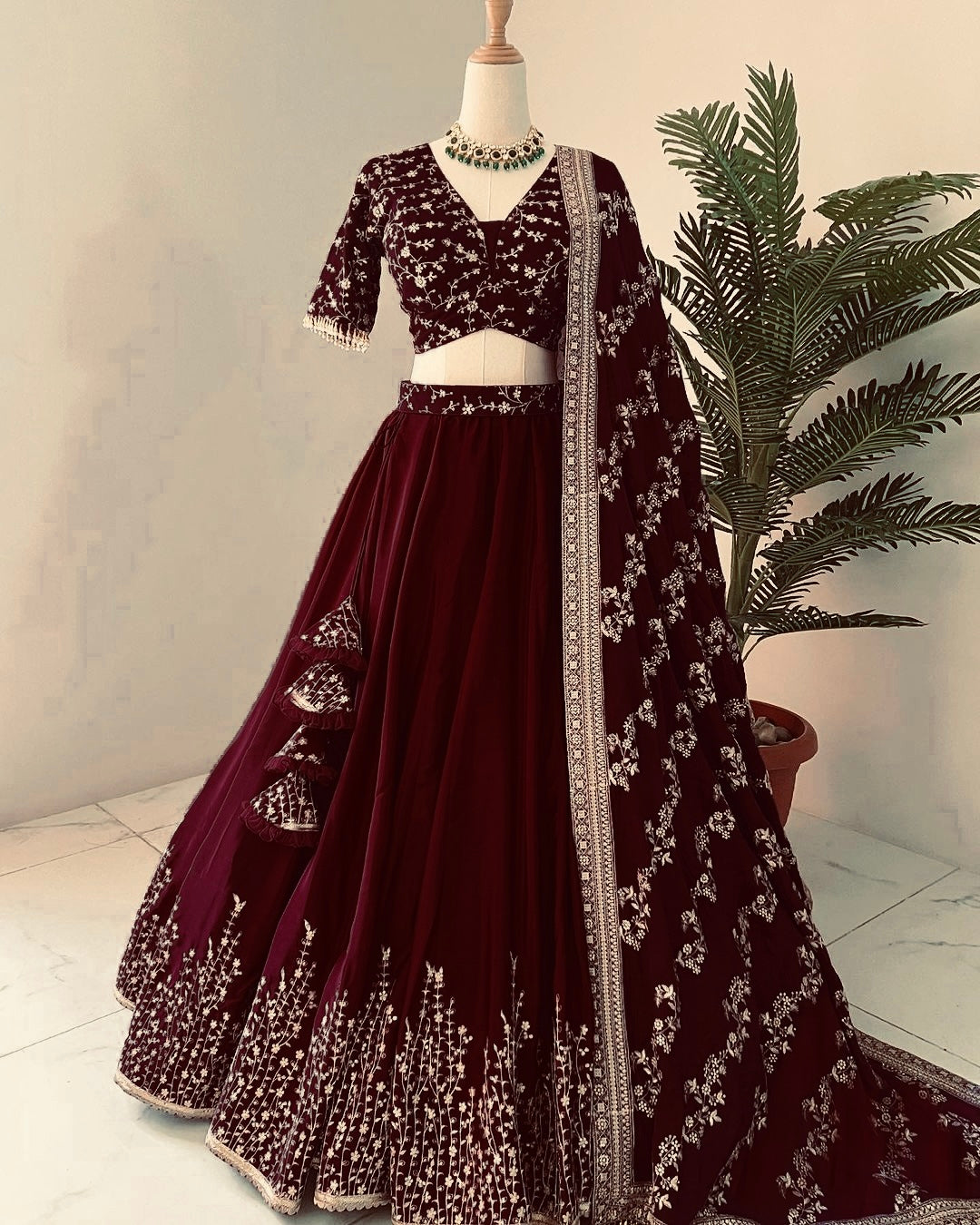Beautiful Party Wear Lehenga Choli With Embroidery Sequence Work