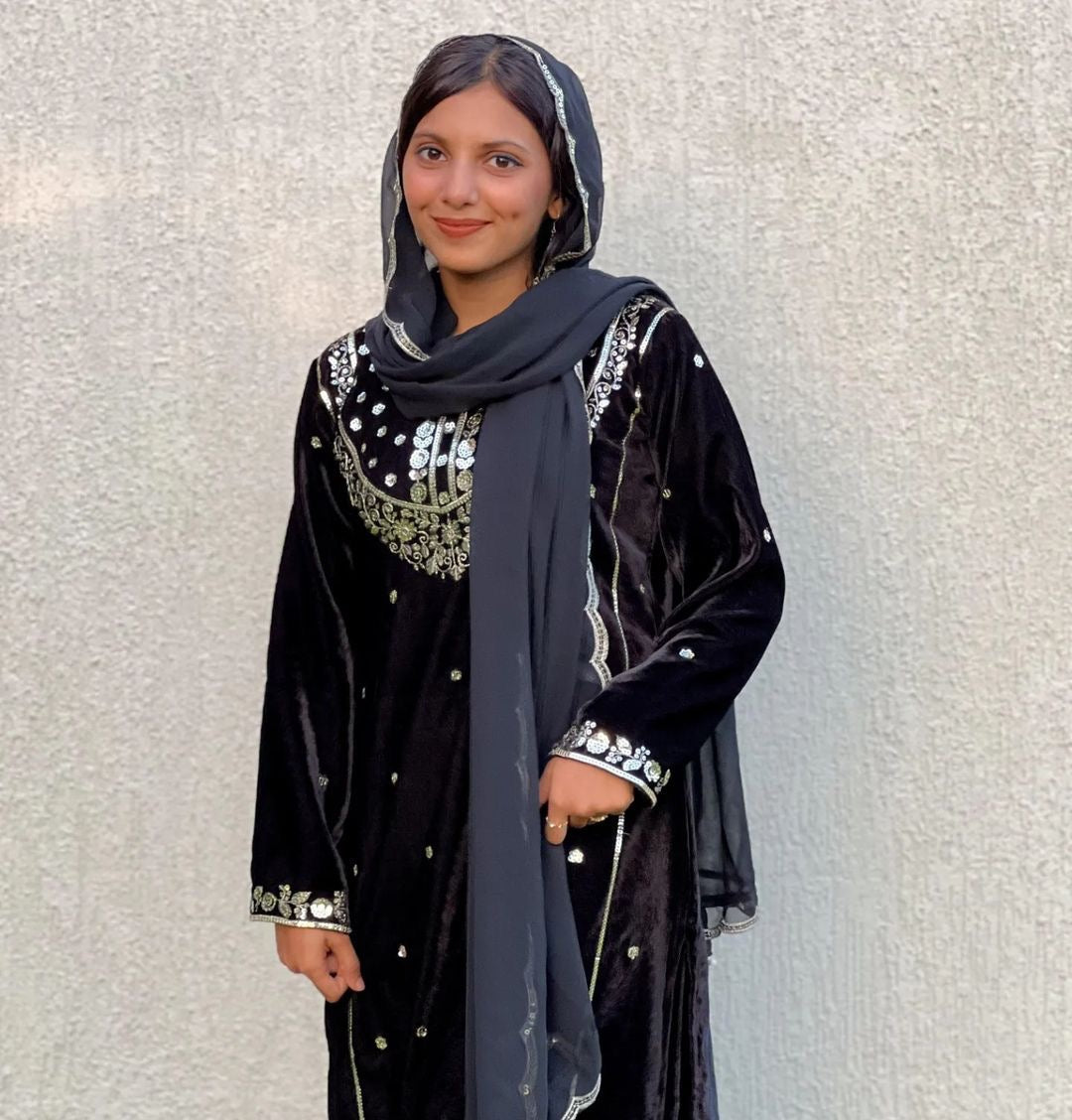 Fancy Wedding Wear Top Bottom & Dupatta With Embroidery Work