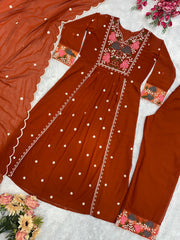 Beautiful Party Wear Top Pent And Fancy Dupatta