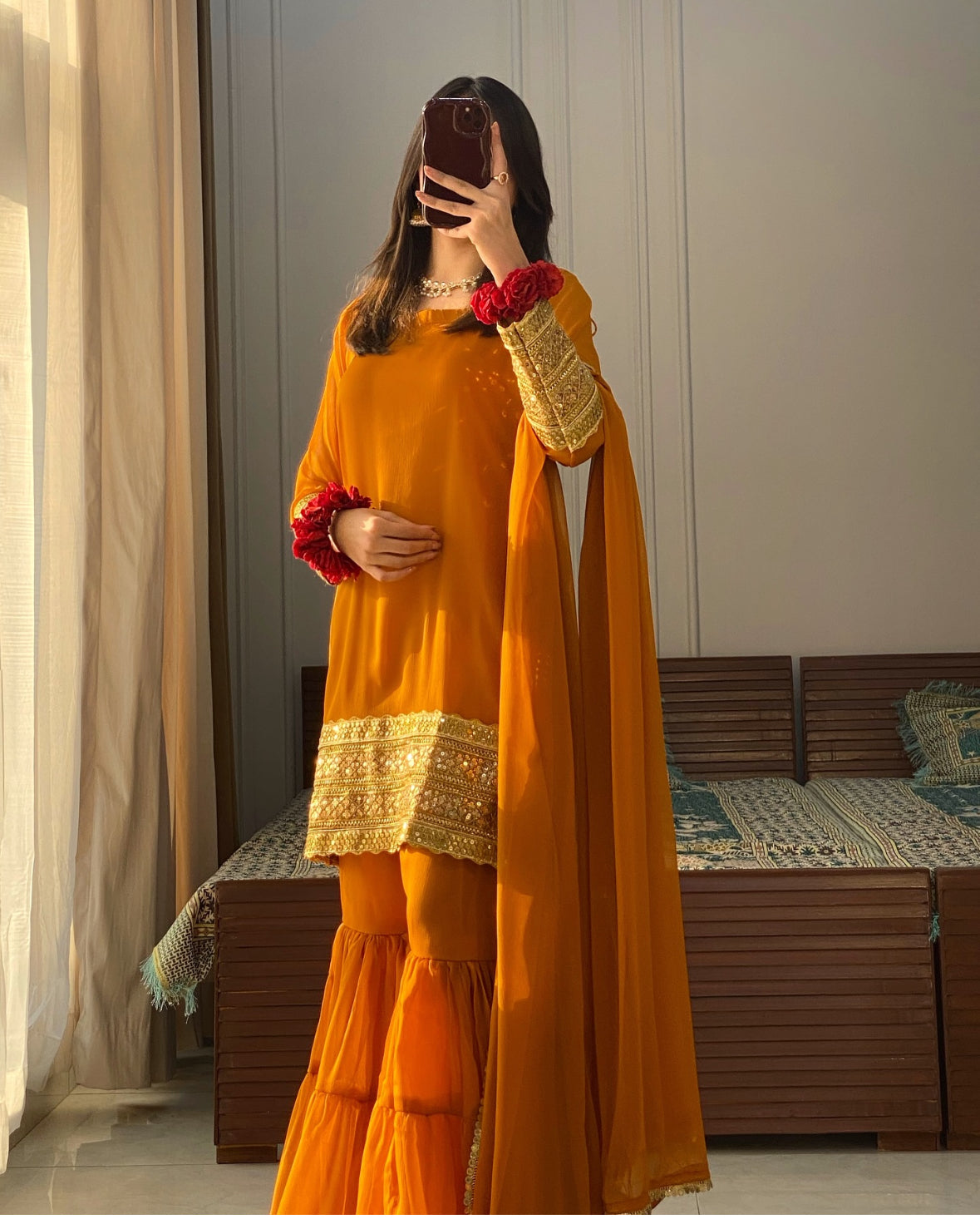 Beautiful Party Wear Look Top And Plazzo With Fancy Dupatta
