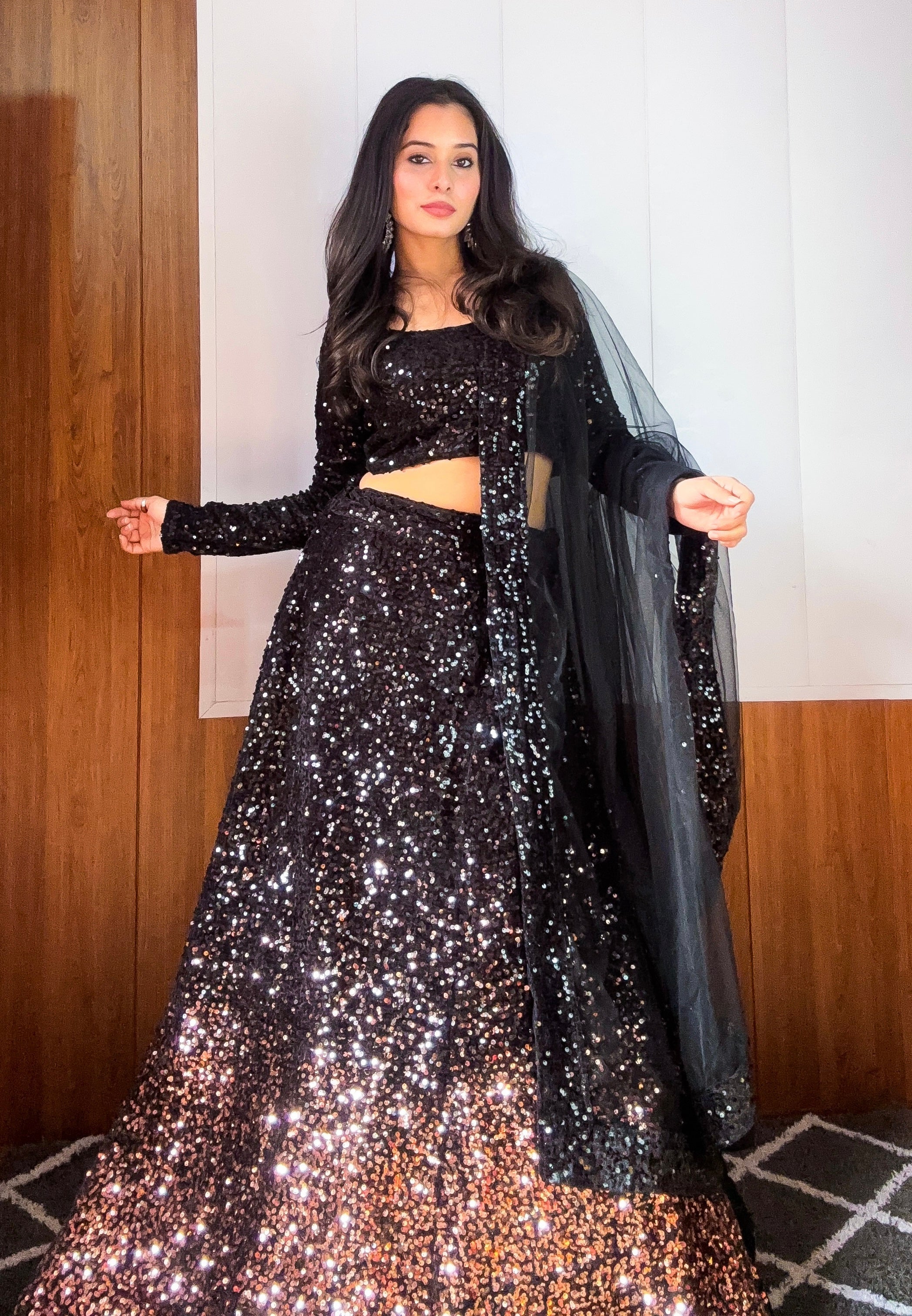 Beautiful Party Wear Look Lehenga Choli With Heavy Sequence Work