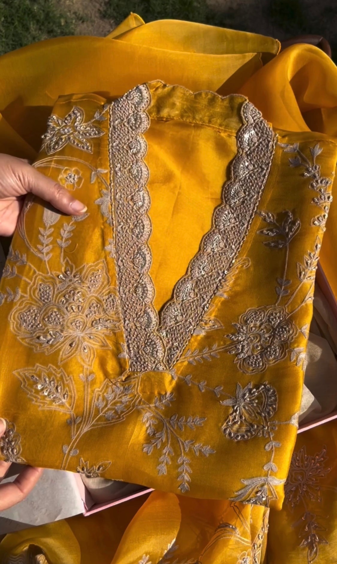 Designer Party Wear Suit Pent And Dupatta With Sequence Work