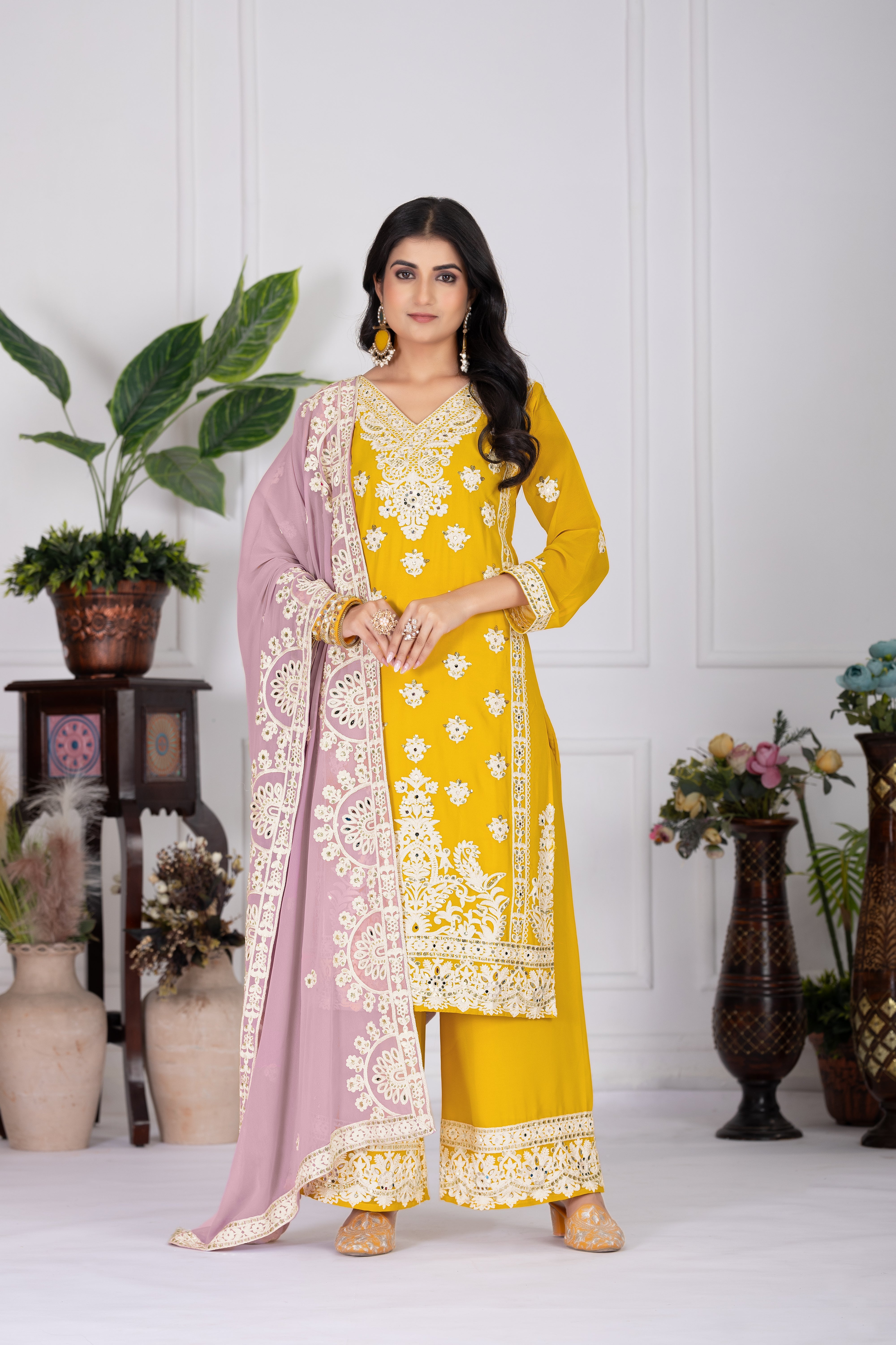 Party Wear Designer Top-Bottom And Beautiful Dupatta