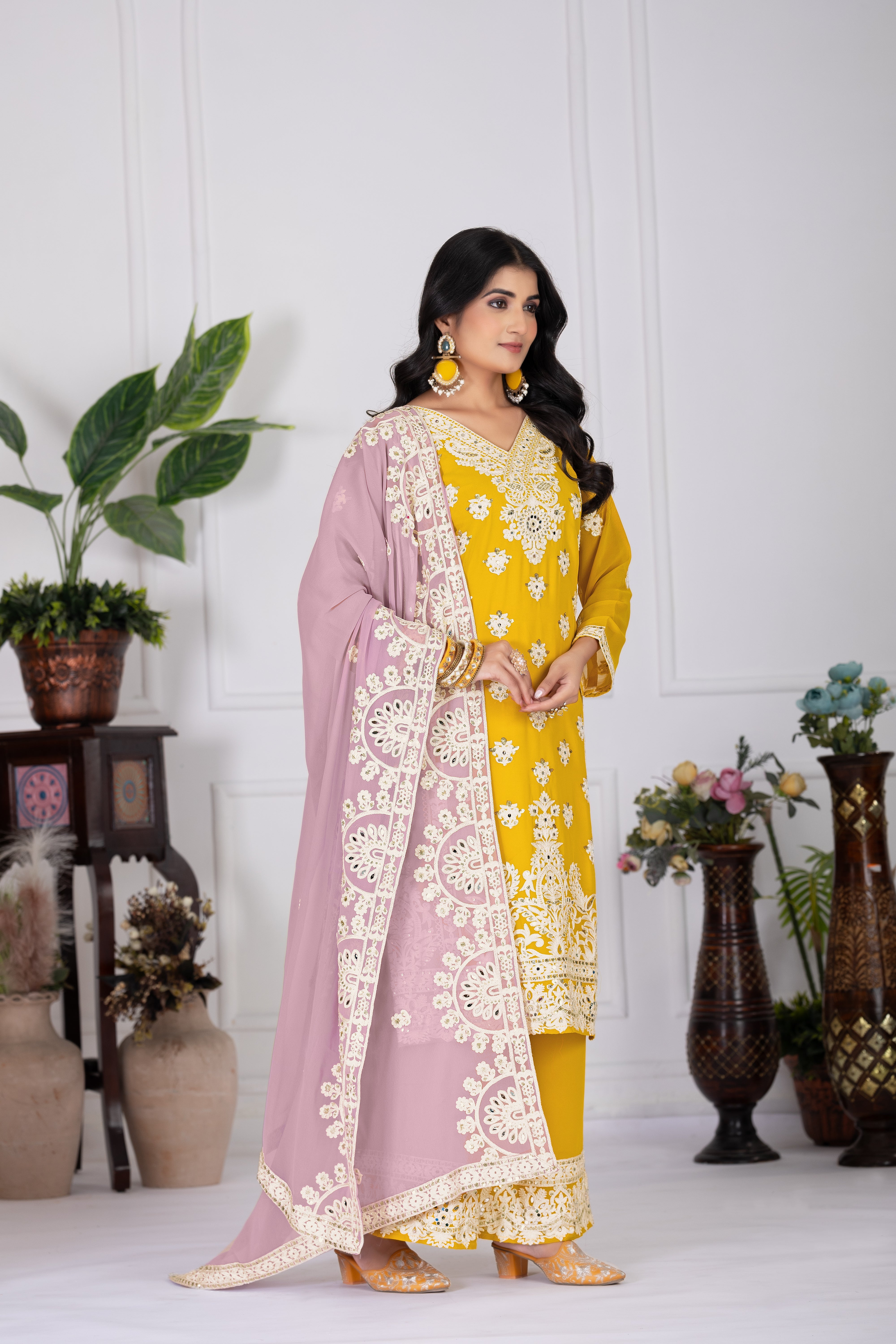 Party Wear Designer Top-Bottom And Beautiful Dupatta