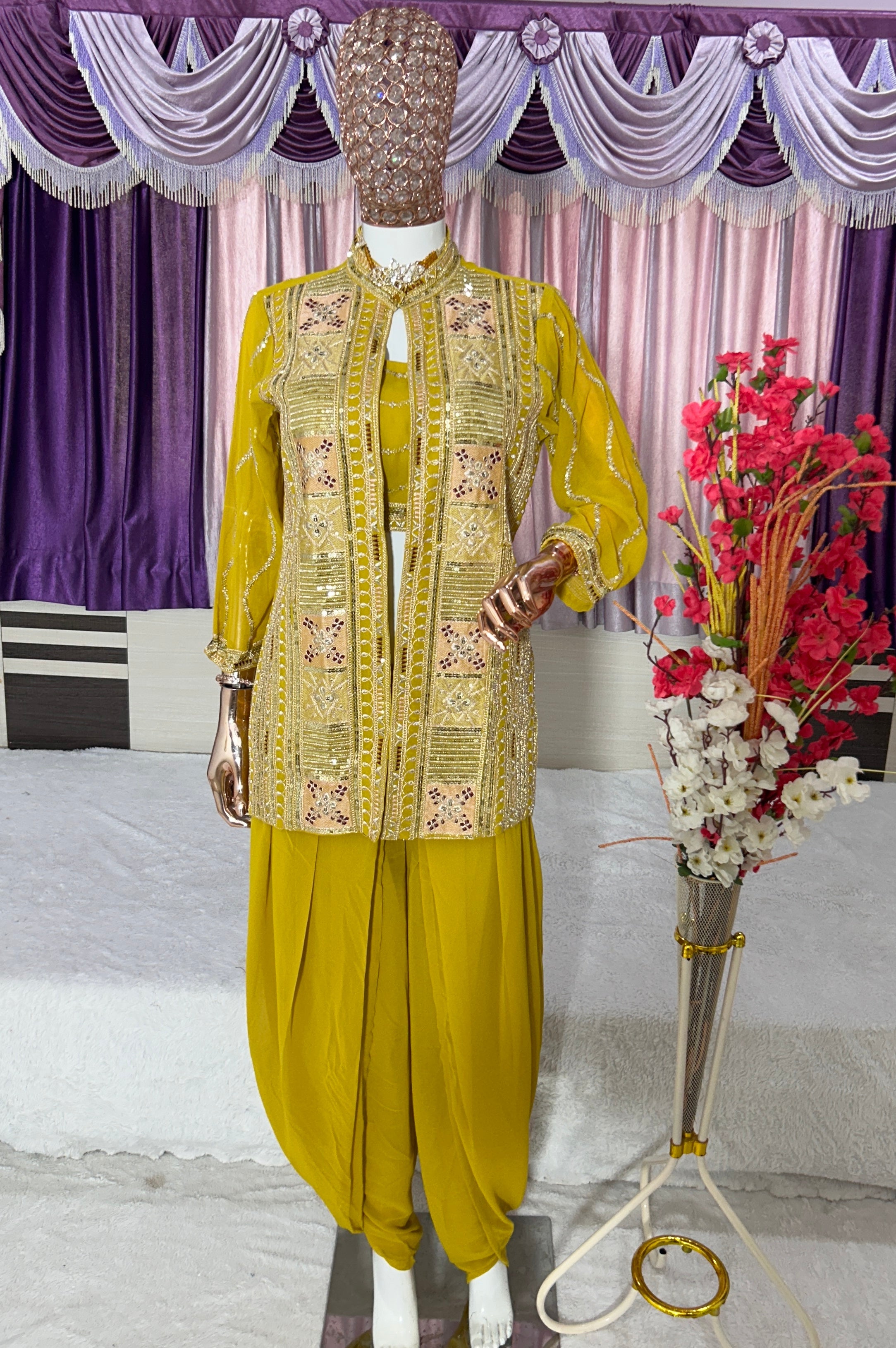 Party Wear Designer Top-Bottom And Beautiful Koti