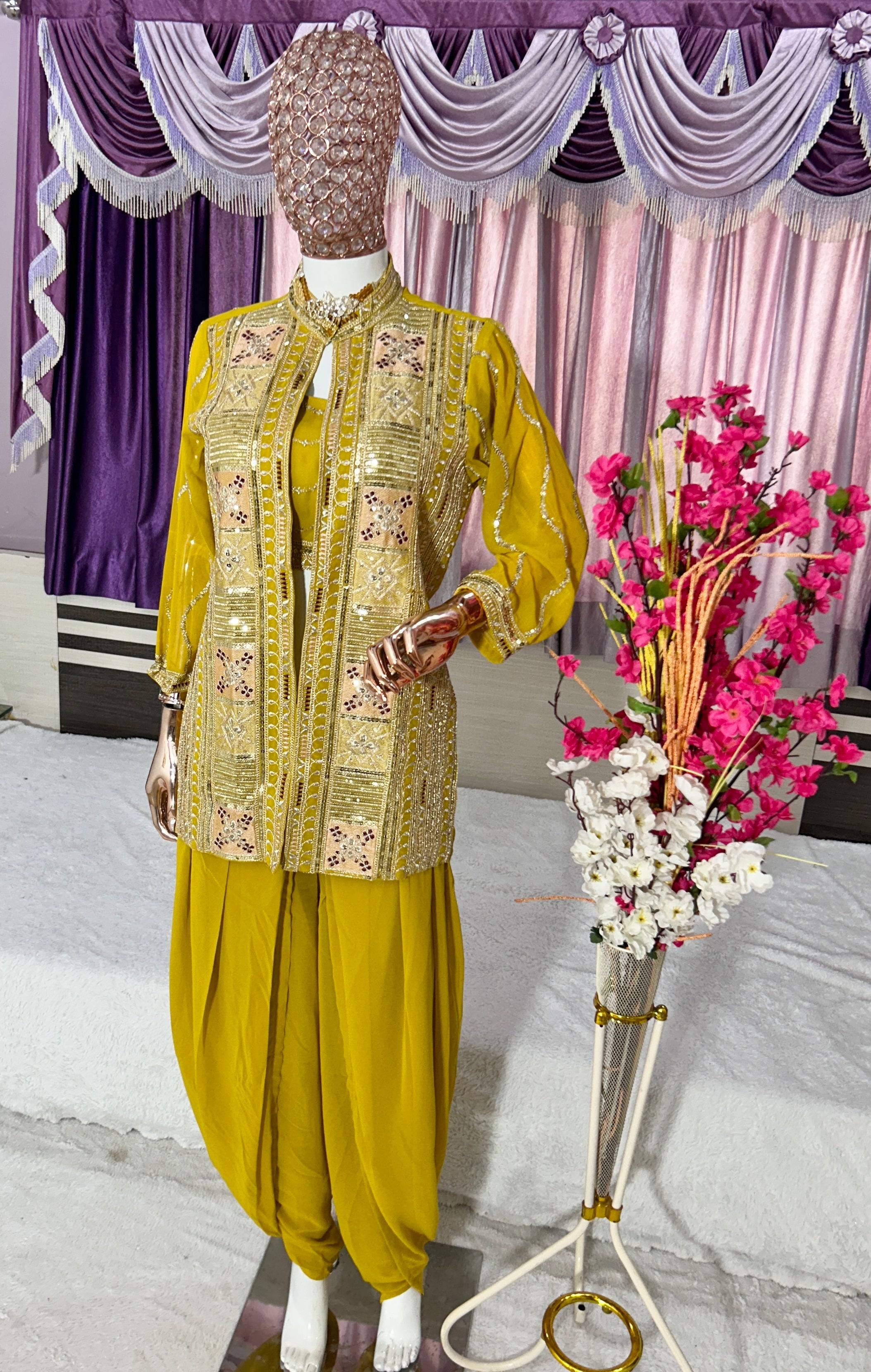 Party Wear Designer Top-Bottom And Beautiful Koti