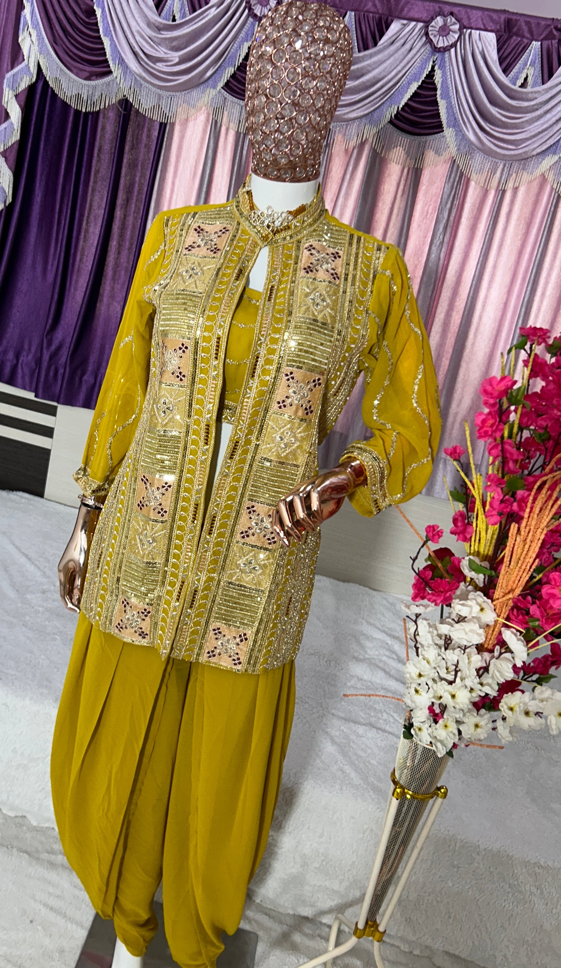 Party Wear Designer Top-Bottom And Beautiful Koti
