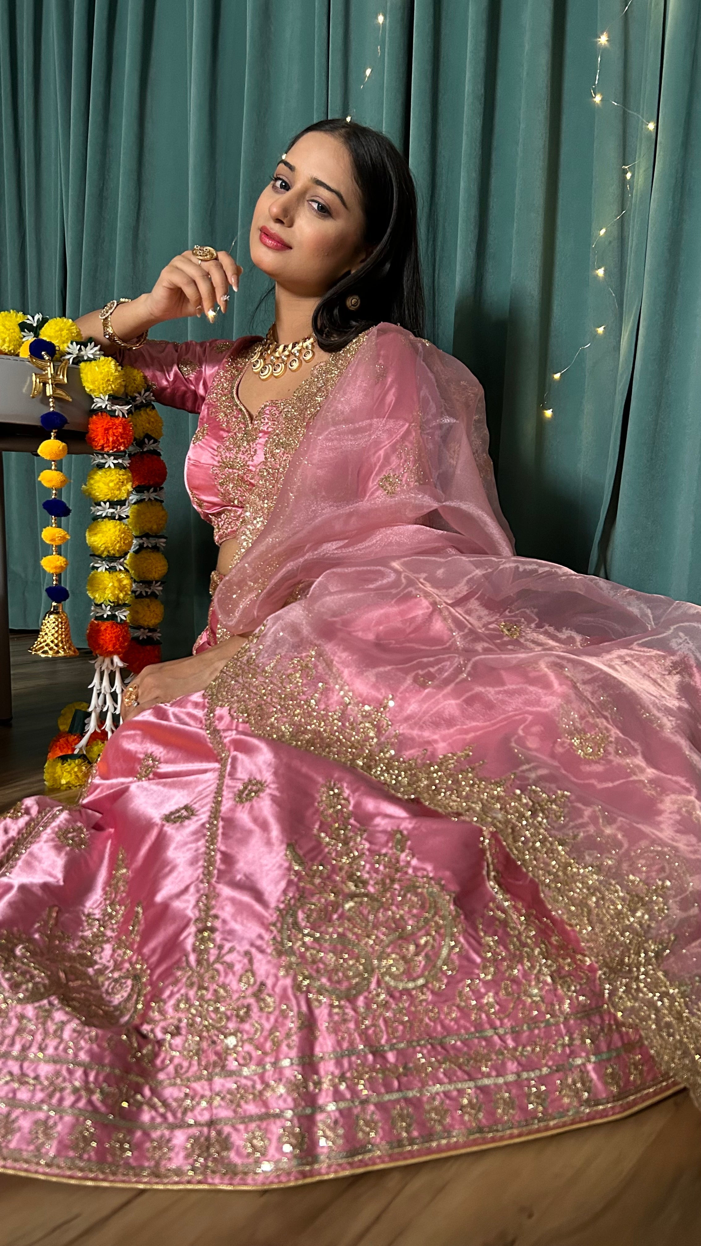 Party Wear Beautiful Lehenga Choli With Dori, Sequence & Zari Work