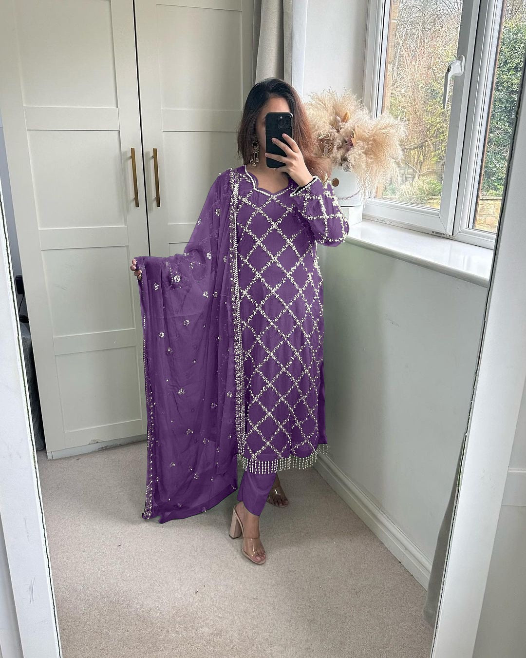 Party Wear Beautiful Top Bottom And Fancy Dupatta