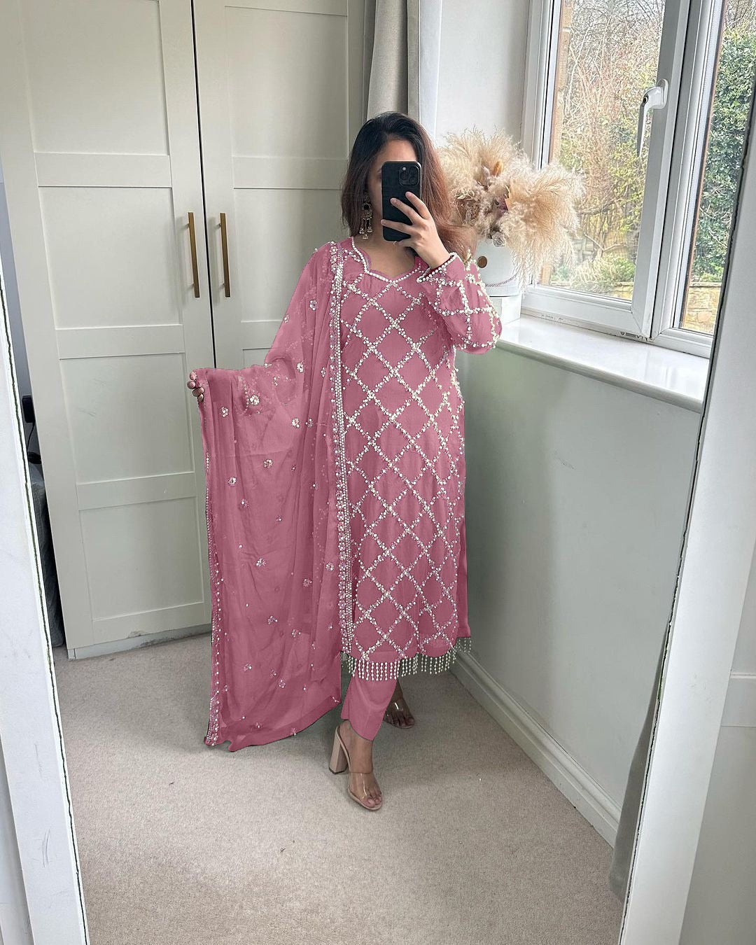 Party Wear Beautiful Top Bottom And Fancy Dupatta