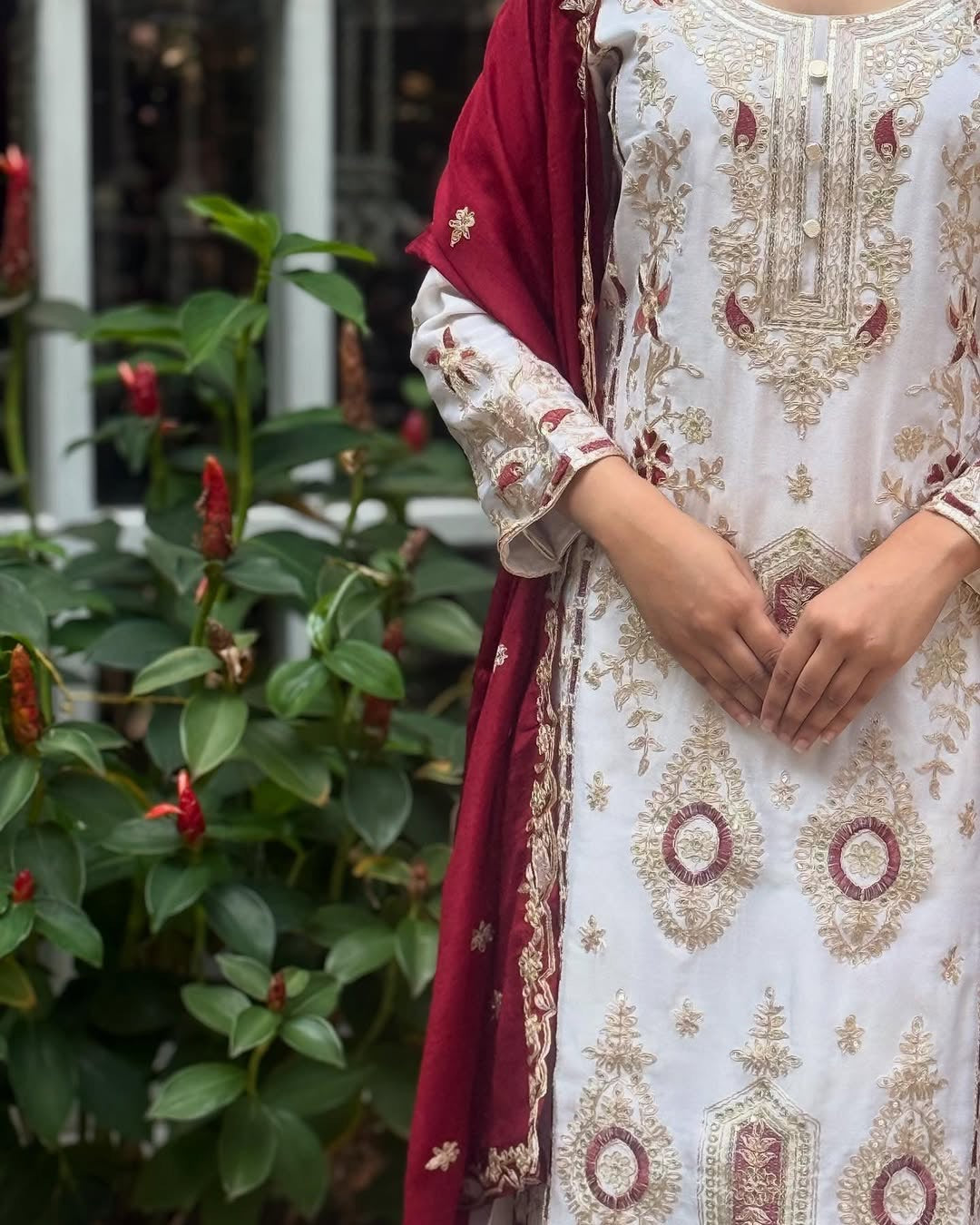 Party Wear Top Bottom And Dupatta With Heavy Embroidery Work
