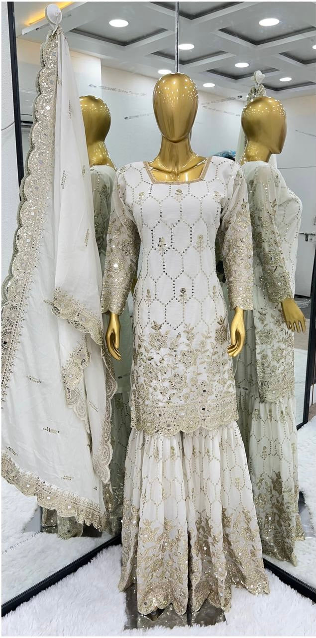 Beautiful Party Wear Top-Bottom And Dupatta