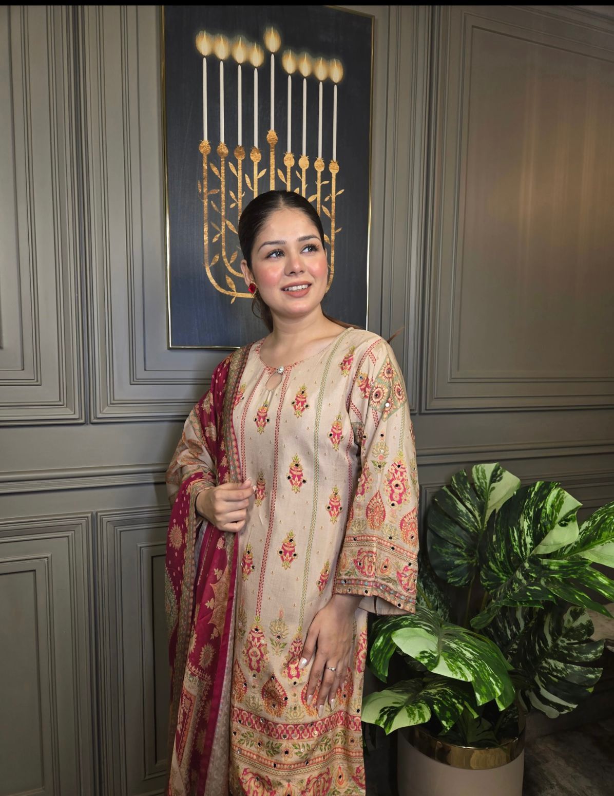 Party Wear Beautiful Top-Pent And Fancy Dupatta