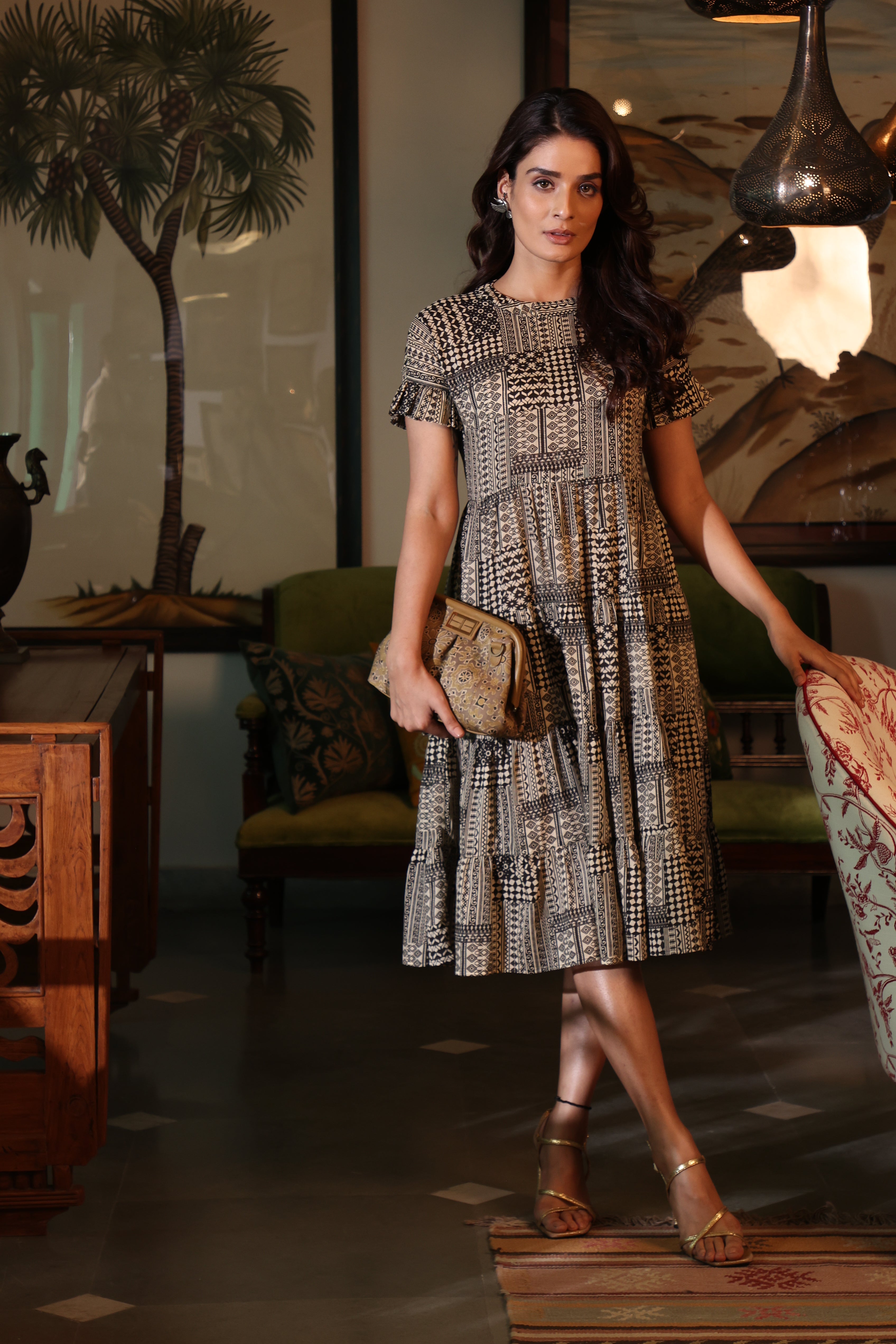 Geometric Hip-Hop Dress