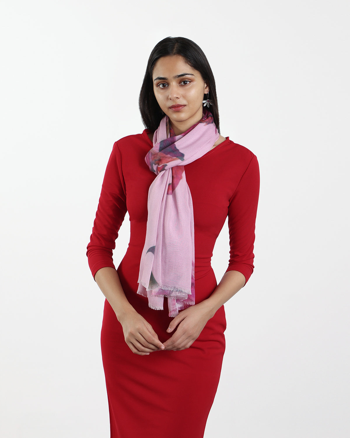 ROSE BLUSH SCARF