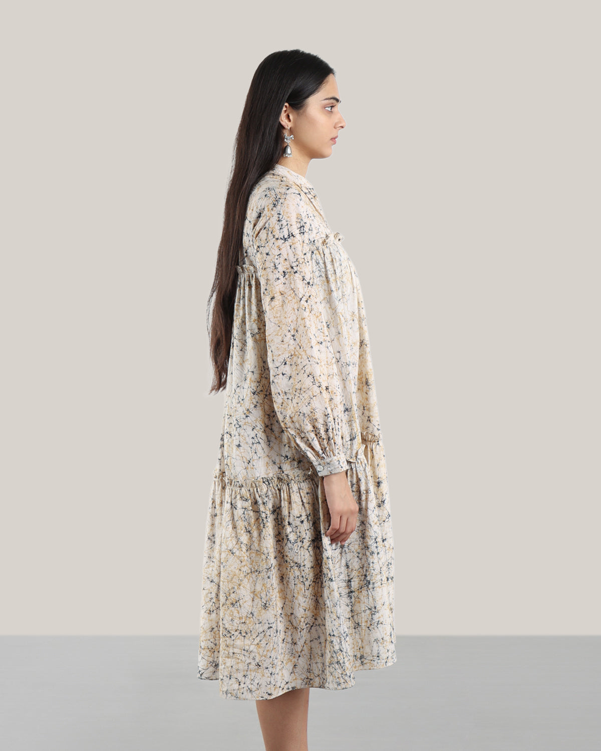 Batik Jive Dress (Corn Yellow)