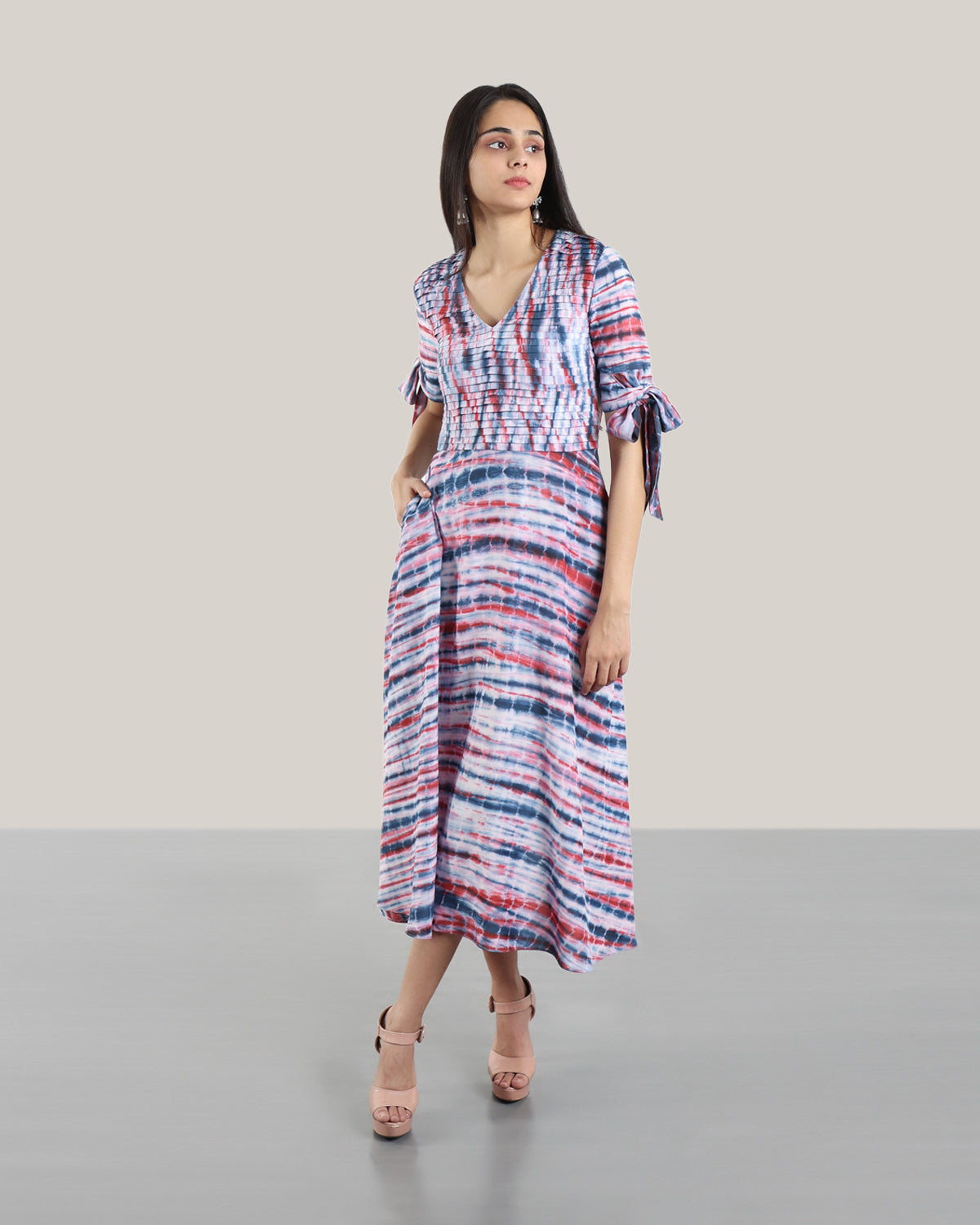 Tie N Dye Salsa Dress (Ruby Violet)