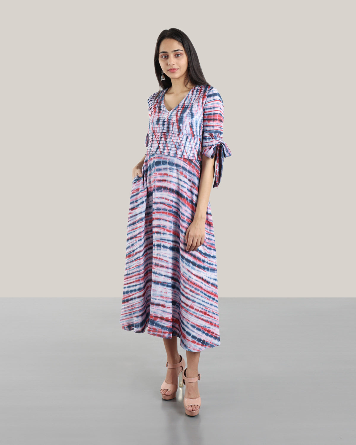 Tie N Dye Salsa Dress (Ruby Violet)