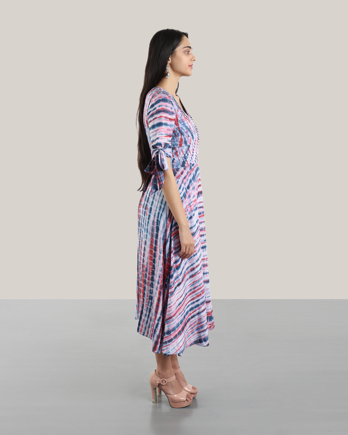 Tie N Dye Salsa Dress (Ruby Violet)