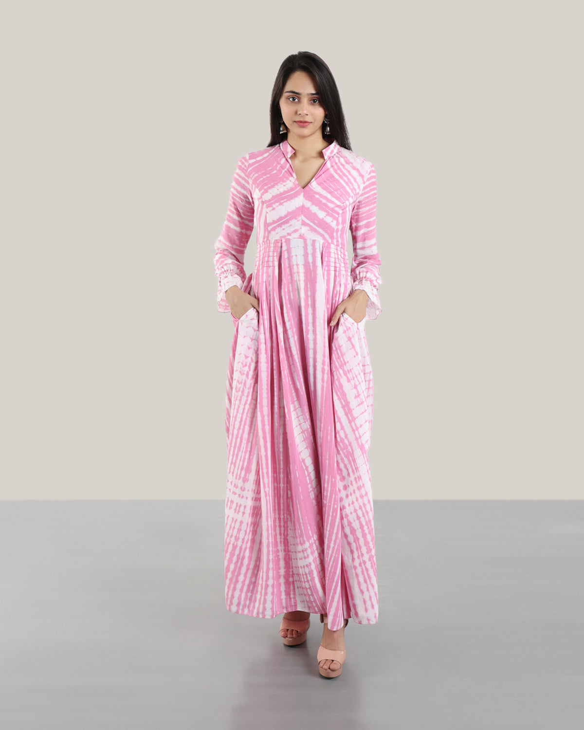 Tie N Dye Fox Trot Dress (Pink)