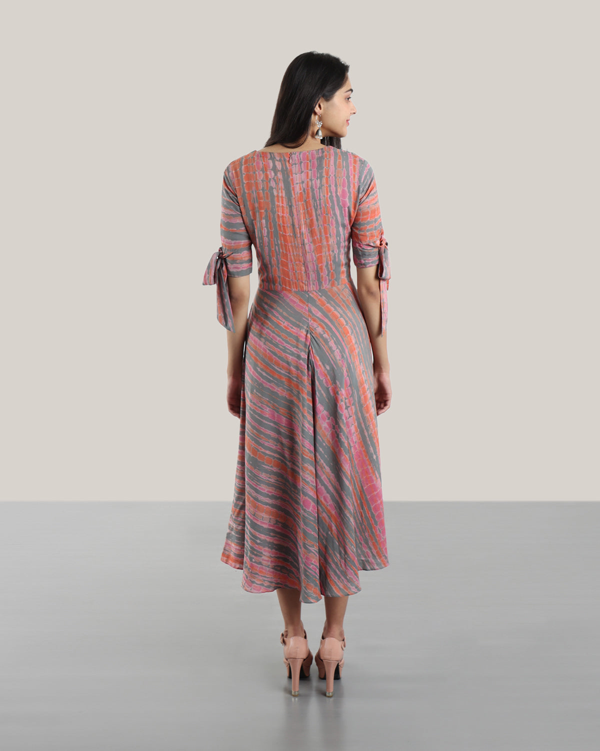 Tie N Dye Salsa Dress (Slate Prime Rose)