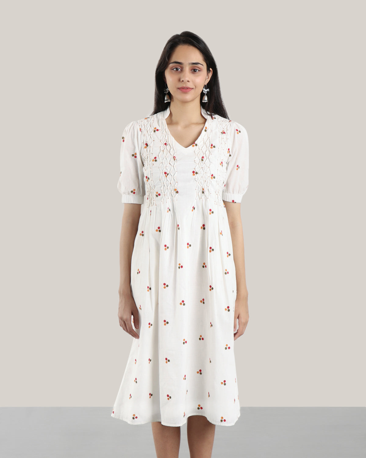 Embroidered (Multicolor) Moon Walk Dress
