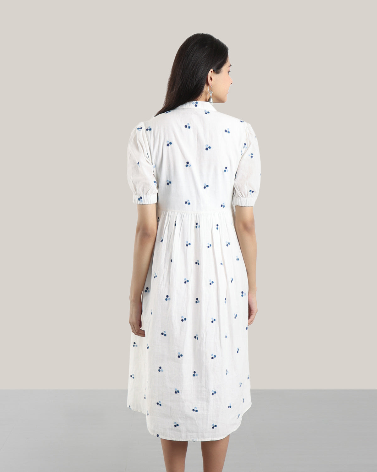 Embroidered (Blue) Moon Walk Dress