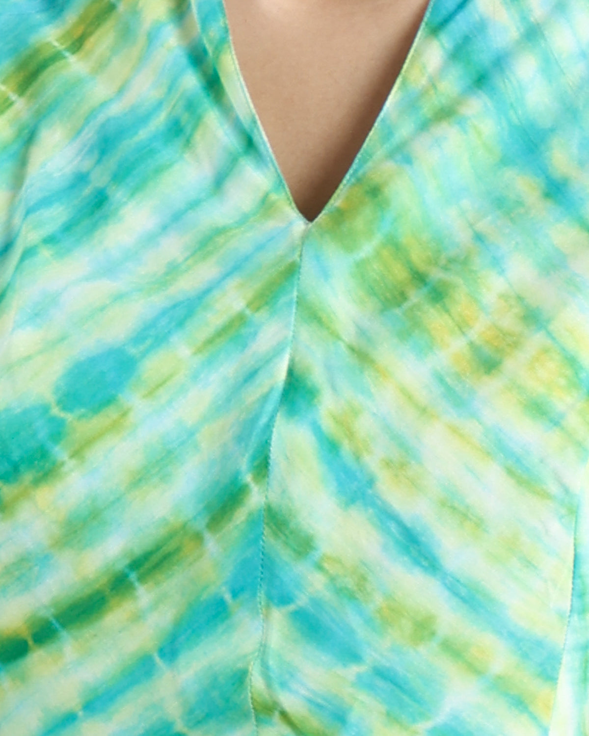 Tie N Dye Fox Trot Dress (Green)