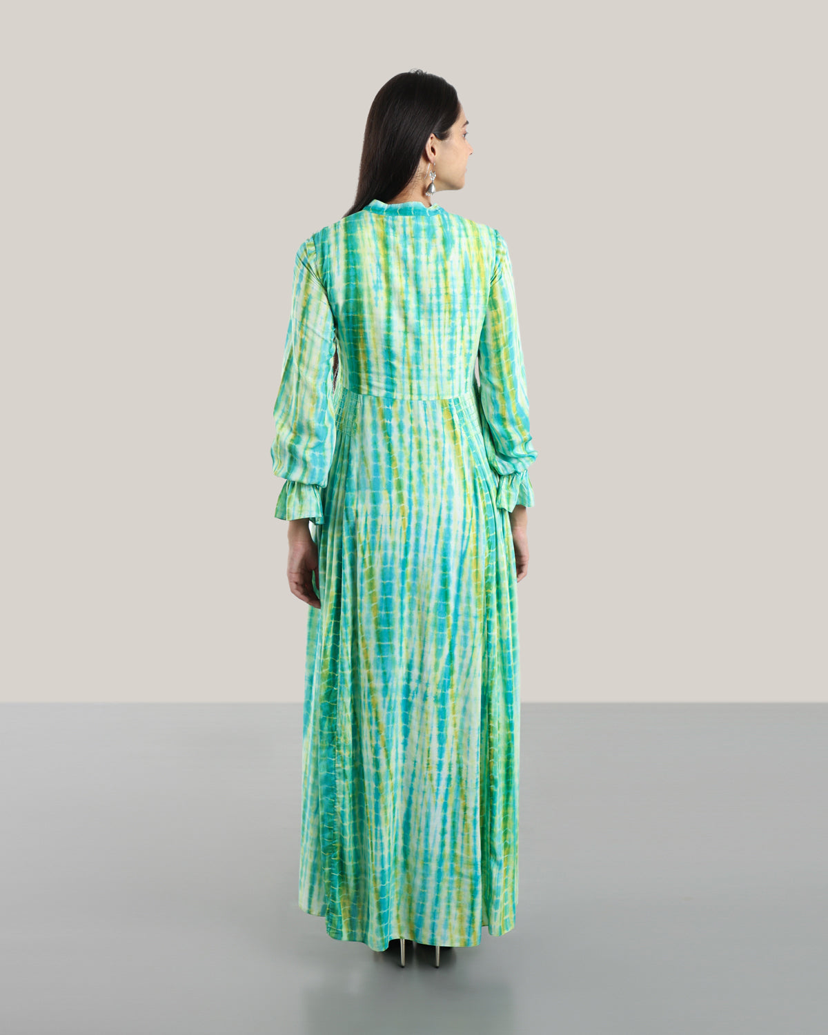 Tie N Dye Fox Trot Dress (Green)