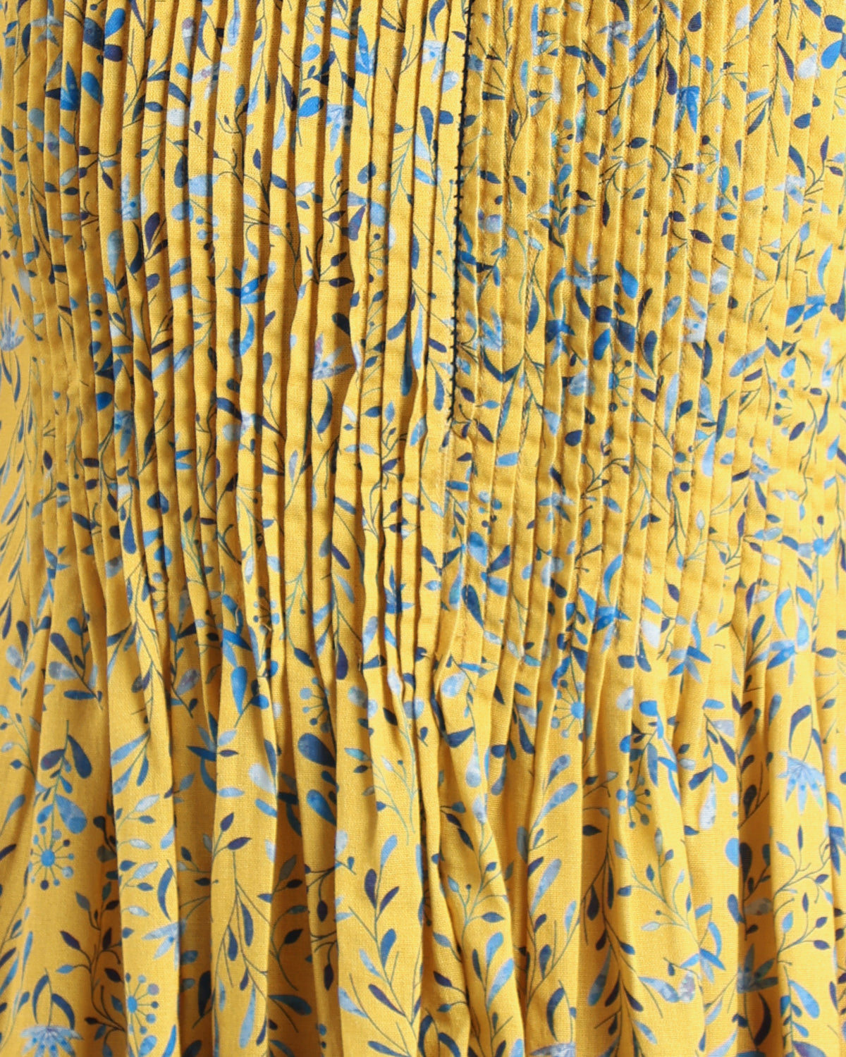 Ditsy Folk Dress (Yellow)