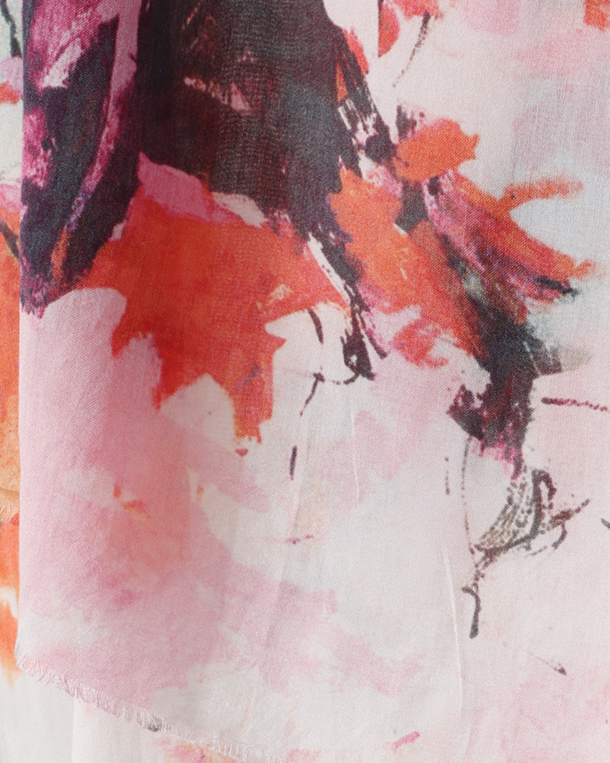 ABSTRACT FLORAL SCARF